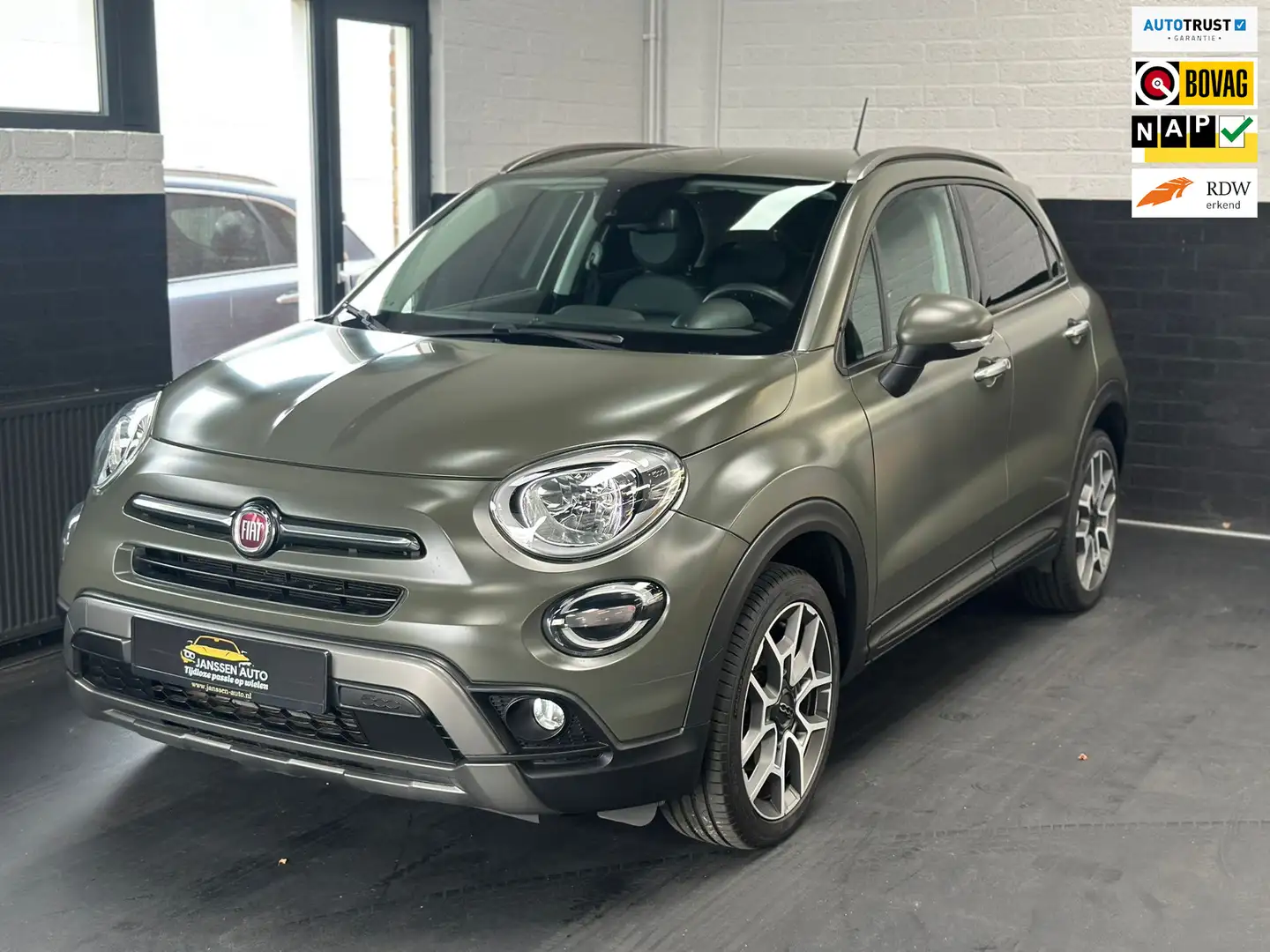Fiat 500X 1.3 GSE Sport | Mat Groen origineel | 1/2 leder | Groen - 1