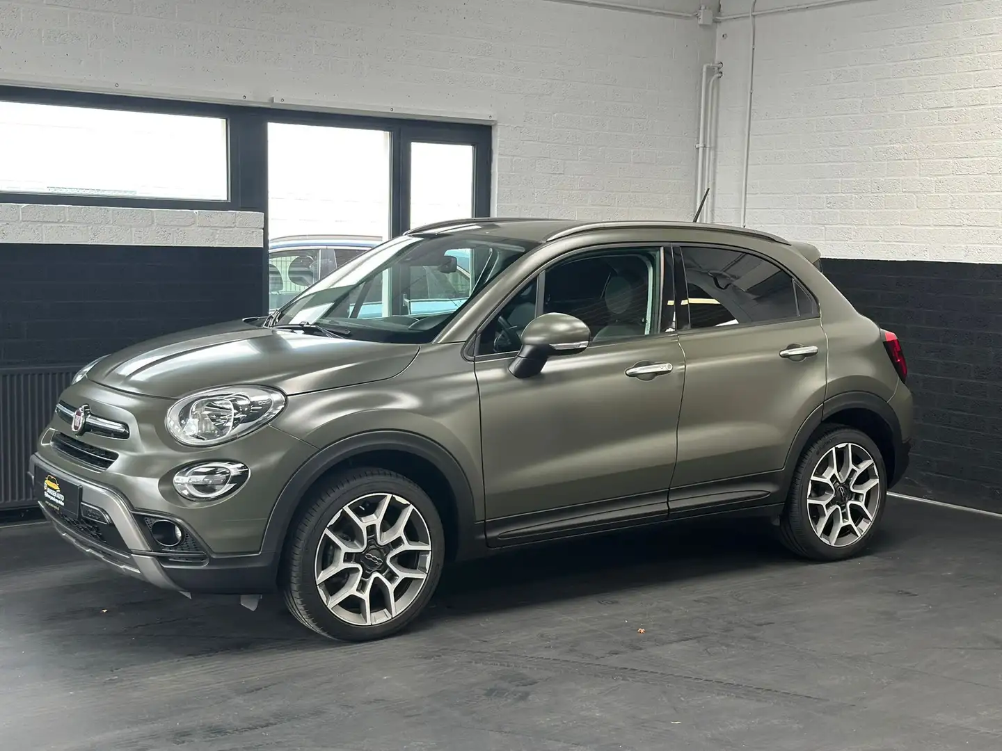 Fiat 500X 1.3 GSE Sport | Mat Groen origineel | 1/2 leder | Groen - 2
