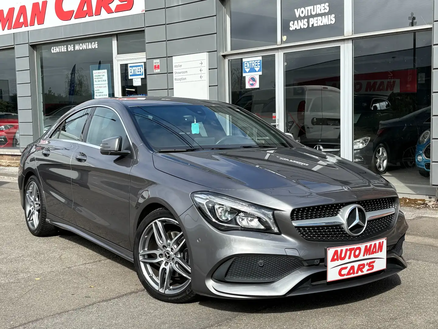 Mercedes-Benz CLA 200 CLA 200 AMG line -54.947KM- GPS LED GARANTIE Gris - 1