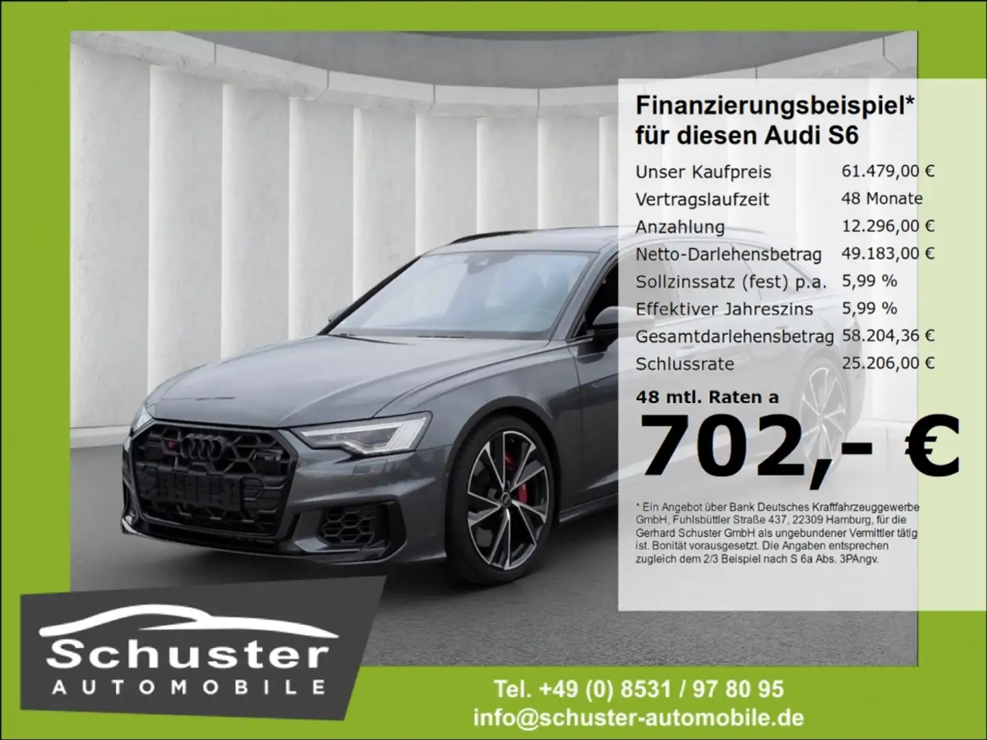 Audi S6 Avant quattro TDI*AHK StandHzg Panodach B&O Grau - 1