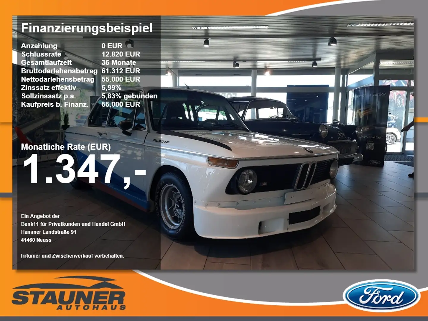 BMW 2002 Turbo Alpina Matching Number Weiß - 1