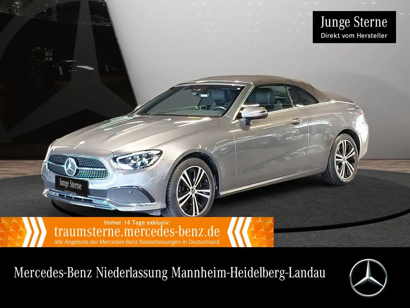 Mercedes-Benz E 200 Cabrio 4M AVANTG+LED+KAMERA+9G Grau - 1