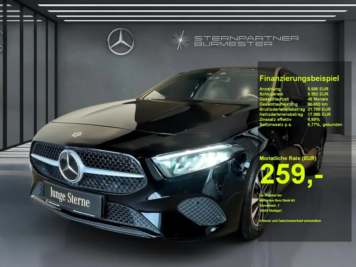 Mercedes-Benz A 180 d MBUX+KAMERA+AHK+NAVI+AUT+Distr+SHZ+LED Noir - 1