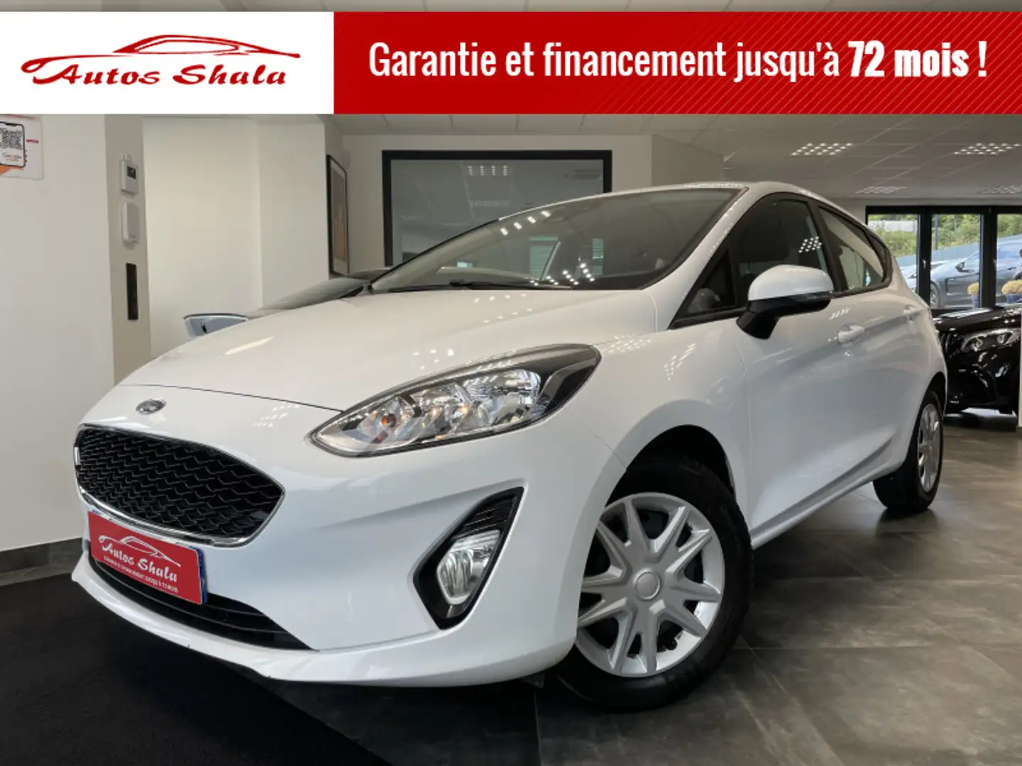 Ford Fiesta 1.0 ECOBOOST 100CH STOP\u0026START BUSINESS NAV 5P Blanc - 1