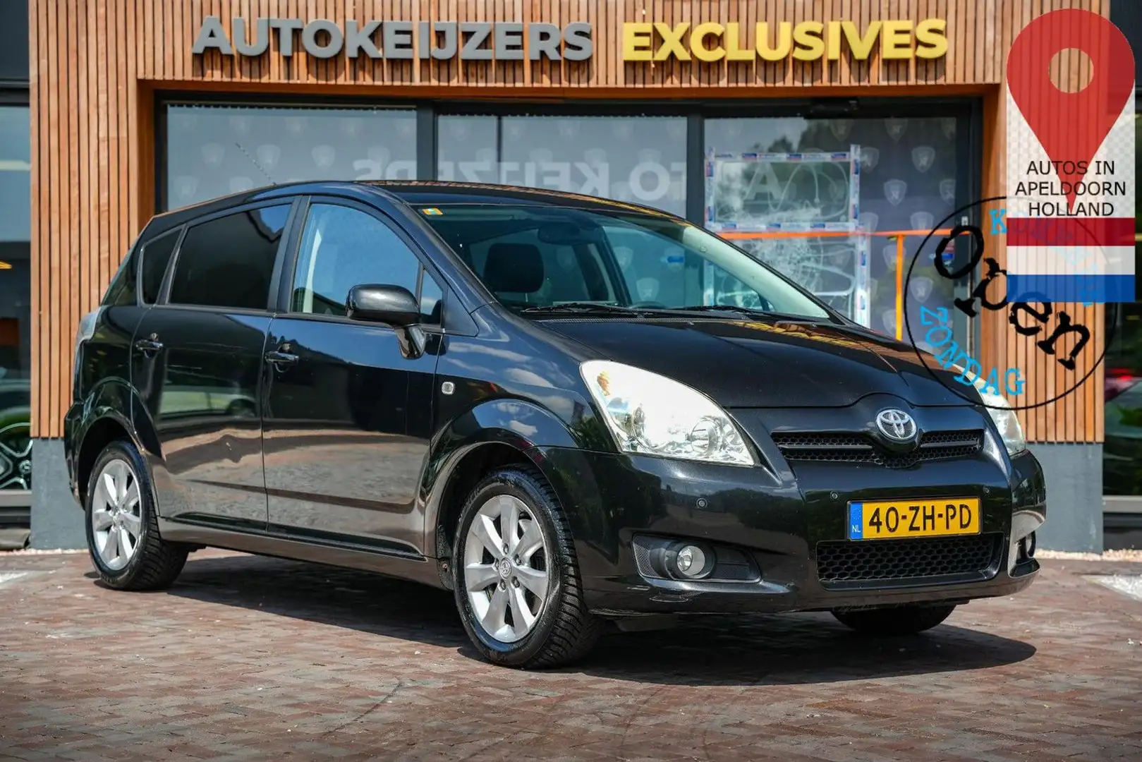 Toyota Verso 1.8 VVT-i Luna 7p. klima Cruise automatik Schwarz - 1