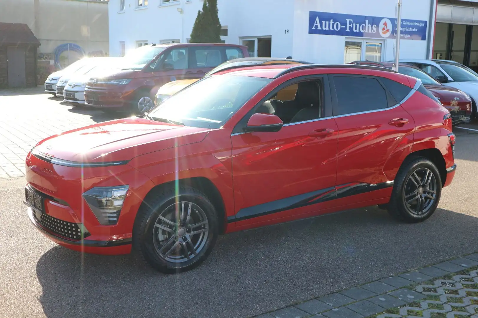 Hyundai Kona TrendElektro Teilleder 65kWh ACC 360°Kamera Червоний - 1