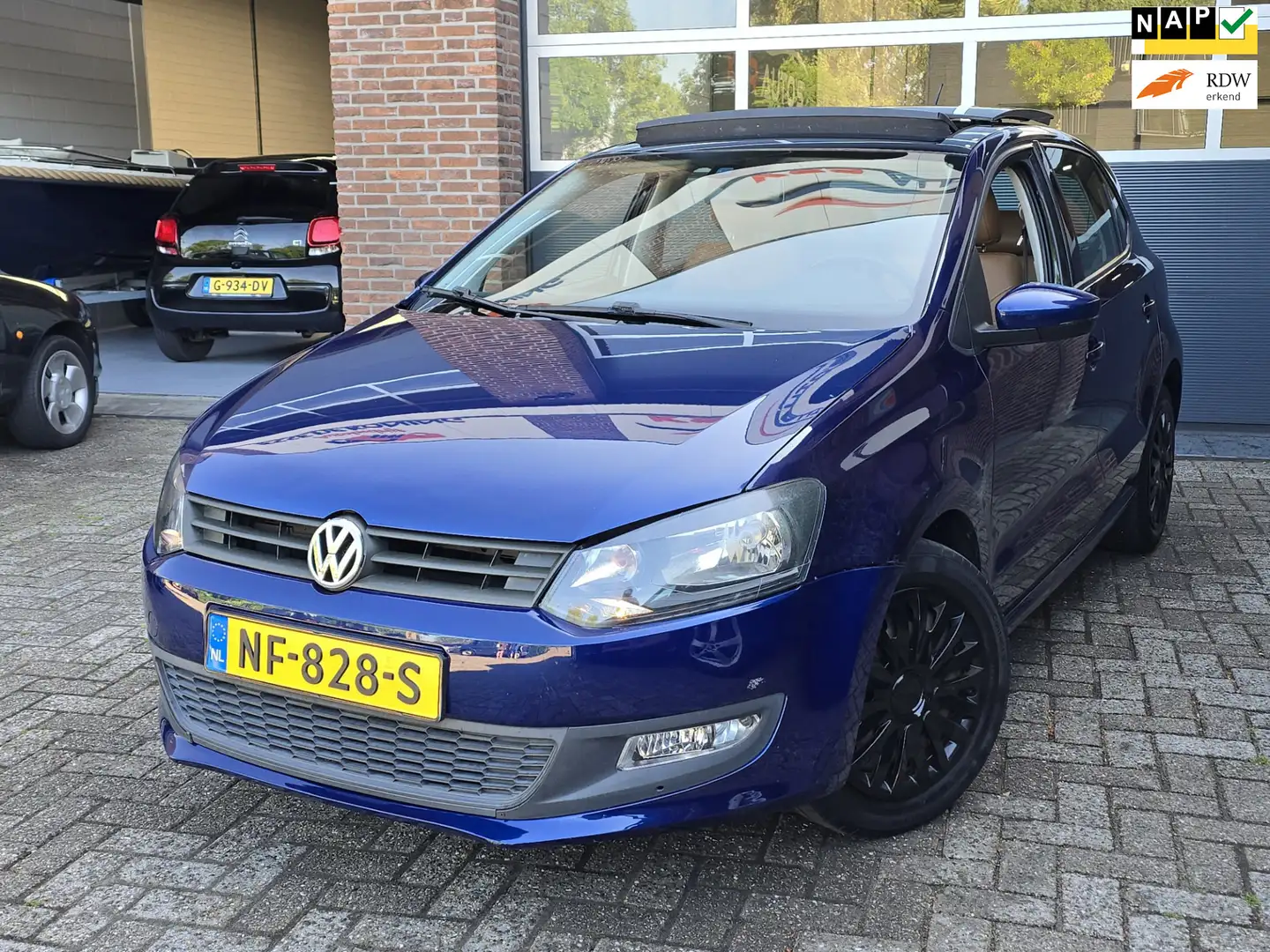 Volkswagen Polo 1.2-12V BlueMotion Comfortline Panoramadak|Clima | Blauw - 1