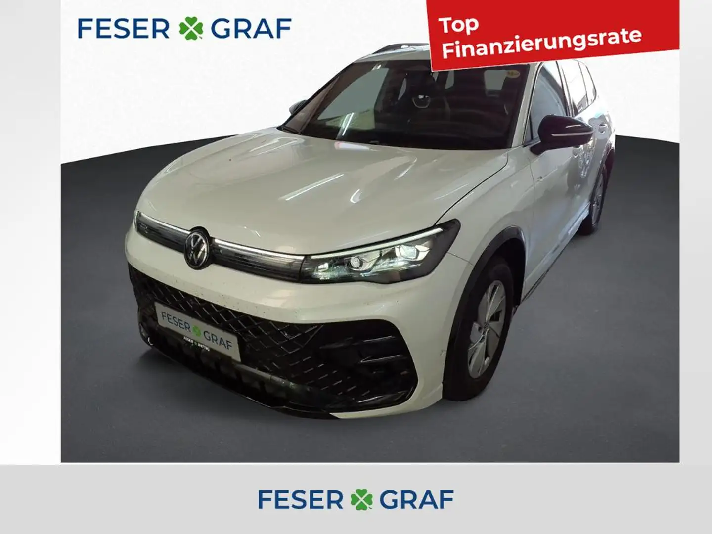 Volkswagen Tiguan 2.0 TDI R-Line DSG 4M/AHK/Matrix/Standhz/ACC/Pano Weiß - 1