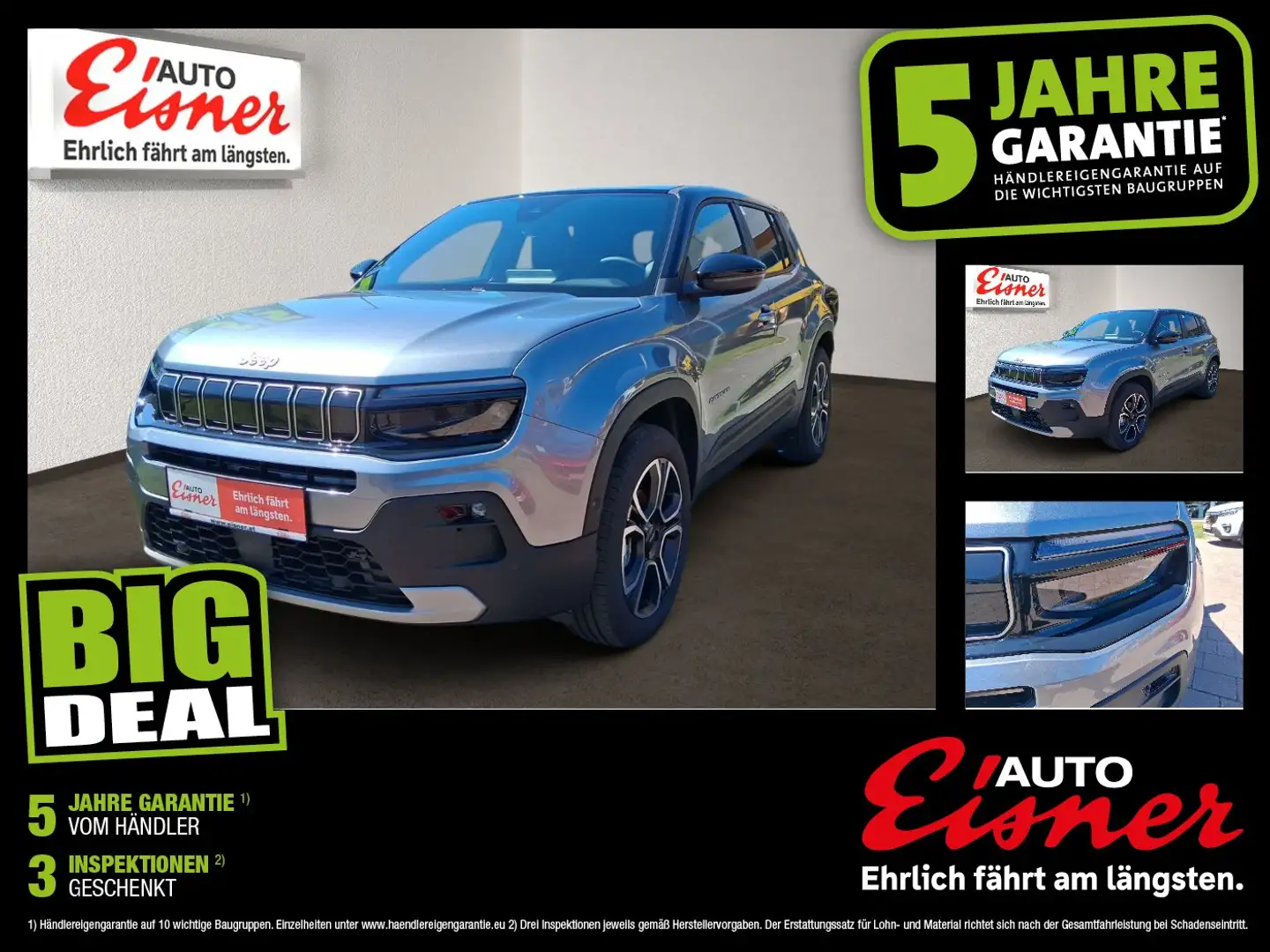 Jeep Avenger 1.2 T-GDI Summit ACC DynLicht Kam. LED Schwarz - 1