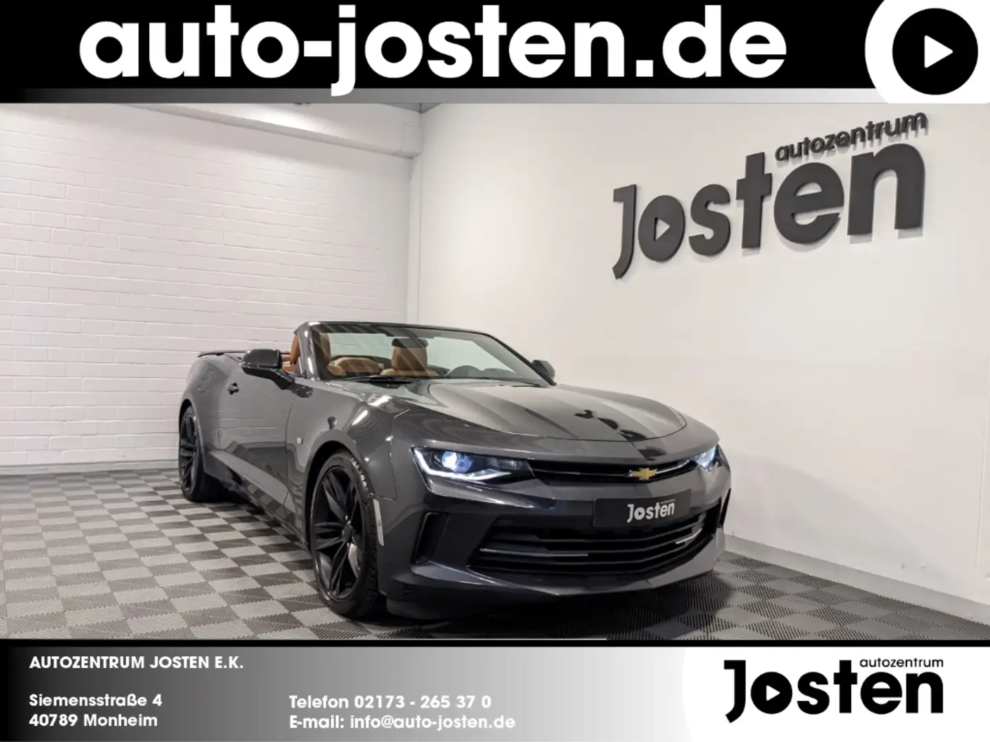 Chevrolet Camaro Turbo Cabriolet Xenon Bose CarPlay NO-USA Šedá - 1