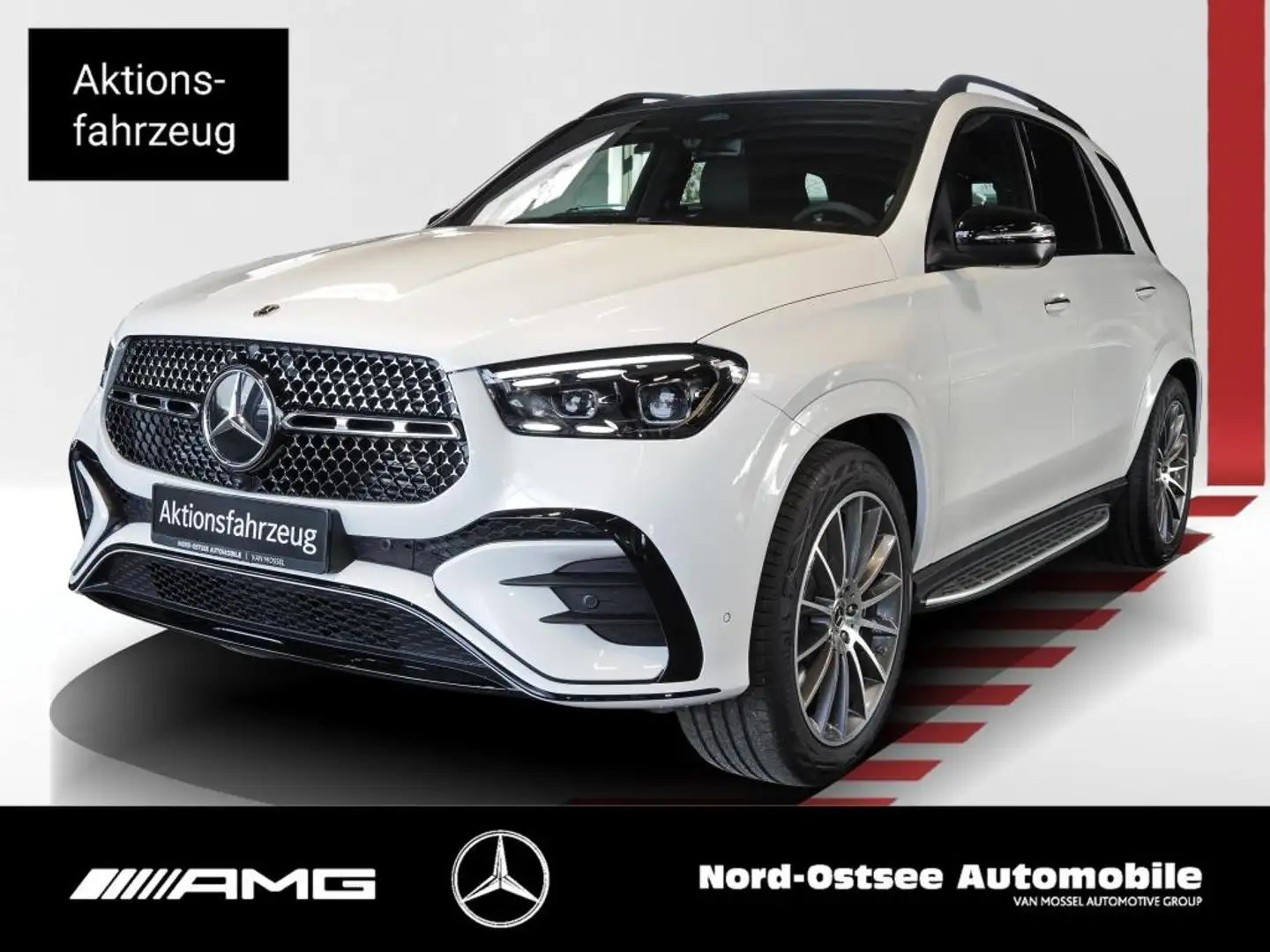 Mercedes-Benz GLE 450 d 4m AMG NIGHT PANO AHK HUD STANDHZG Weiß - 1