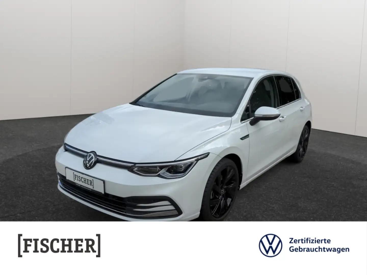 Volkswagen Golf VIII 2.0TSI DSG Style Matrix Navi Rear View Harman Weiß - 1