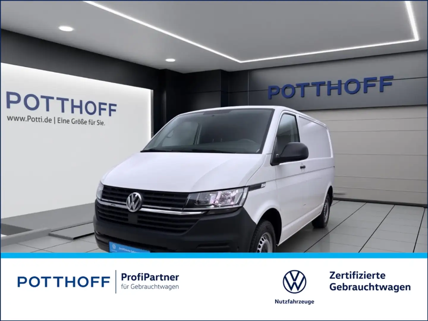 Volkswagen T6.1 Transporter Kasten 2.0 TDI KLIMA STANDHZG AHK Weiß - 1