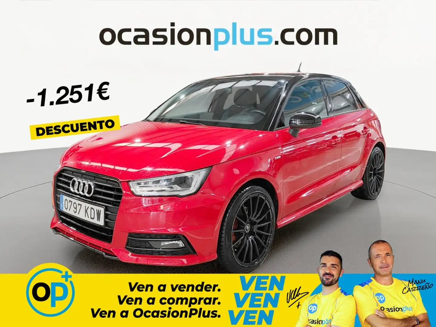 Audi A1 Sportback 1.4 TFSI CoD Adrenalin2 110kW Rojo - 1