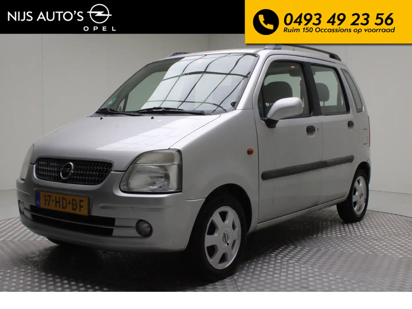 Opel Agila 1.2-16V Elegance | meeneemprijs | incl. nw APK | t Grijs - 1