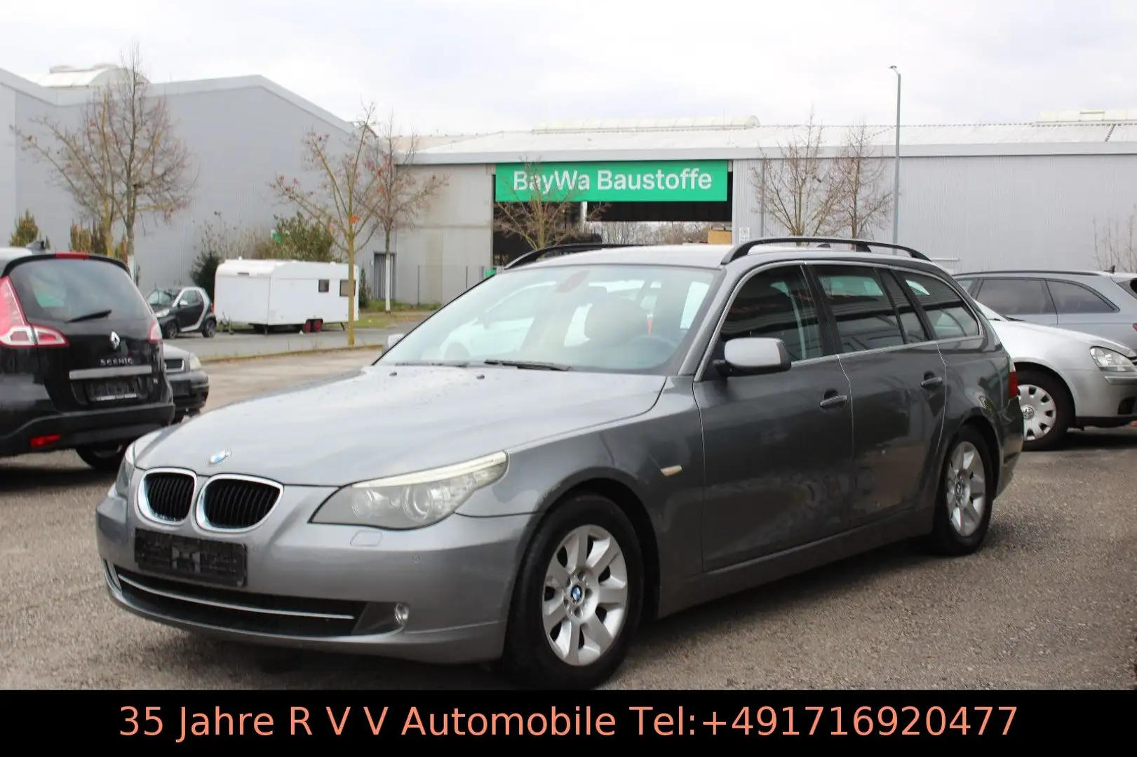 BMW 520 5 Touring, Automatik, Alu, Navi, uvm... Grau - 1
