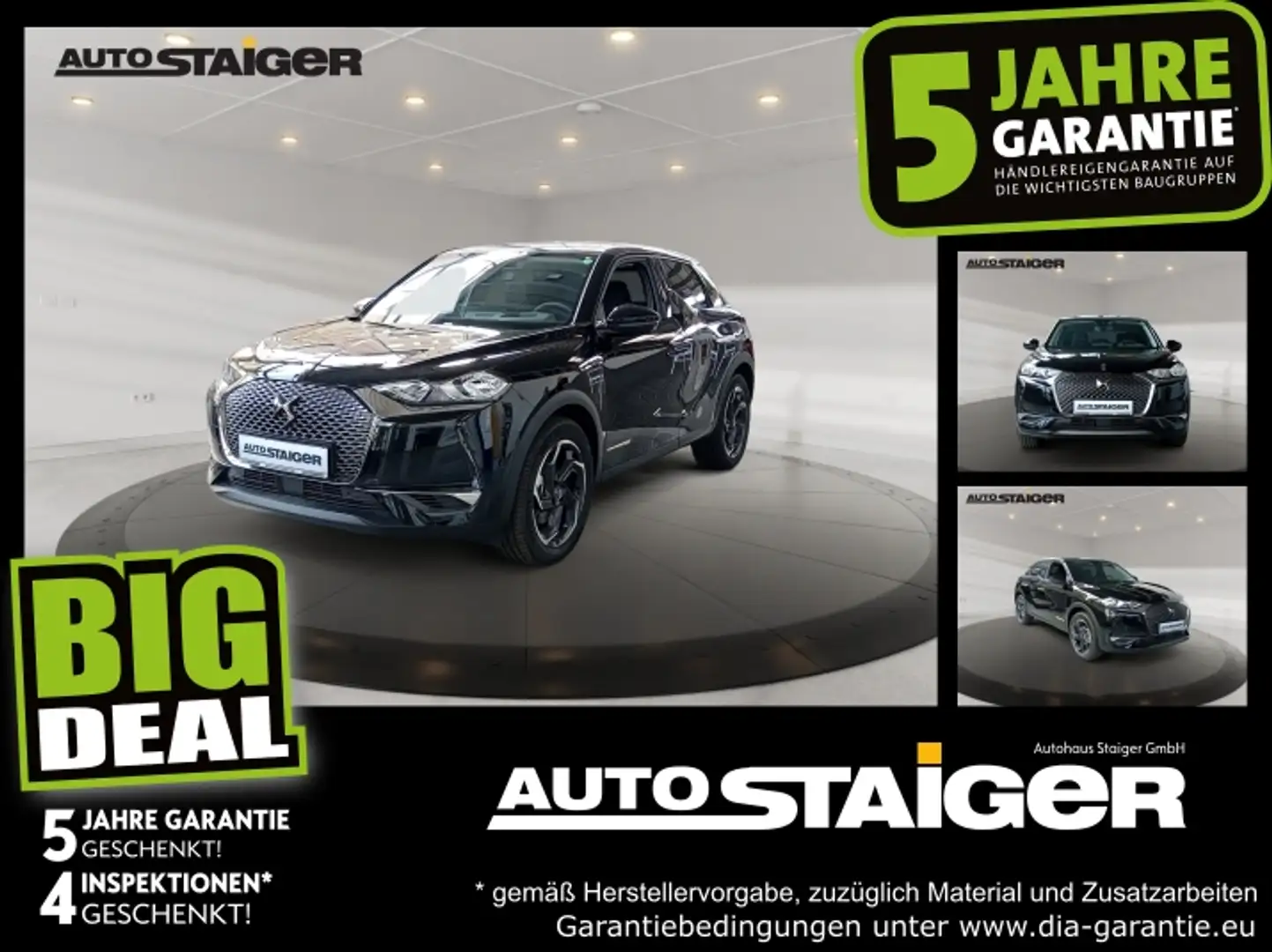 DS Automobiles DS 3 Crossback DS3 CROSSBACK Toits de Paris E-TENSE HUD*Navi* Nero - 1
