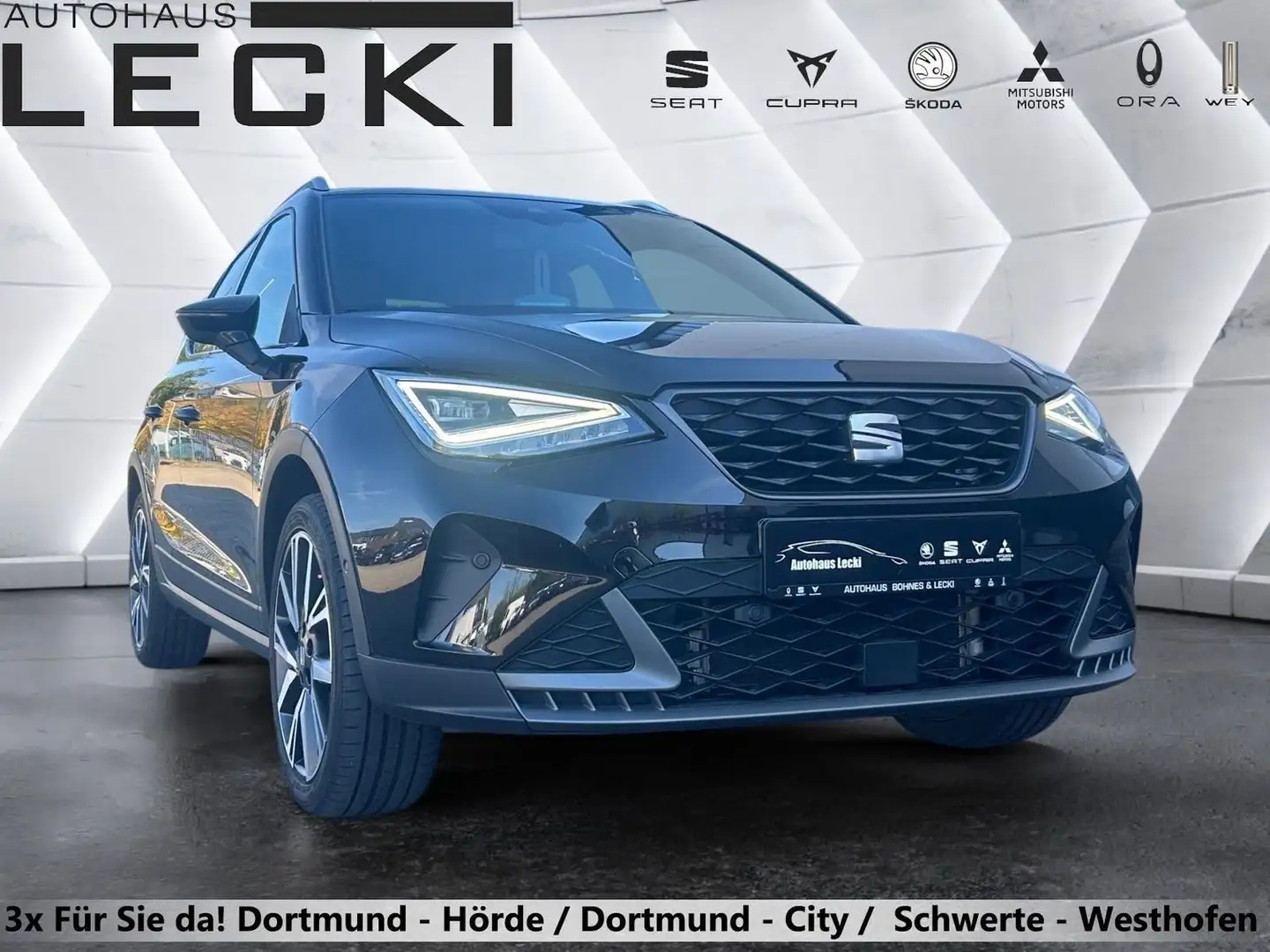 SEAT Arona FR 1.0TSI DSG *NAVI*KAMERA*PDC V+H*VIRTUAL*F-LINK* Schwarz - 1