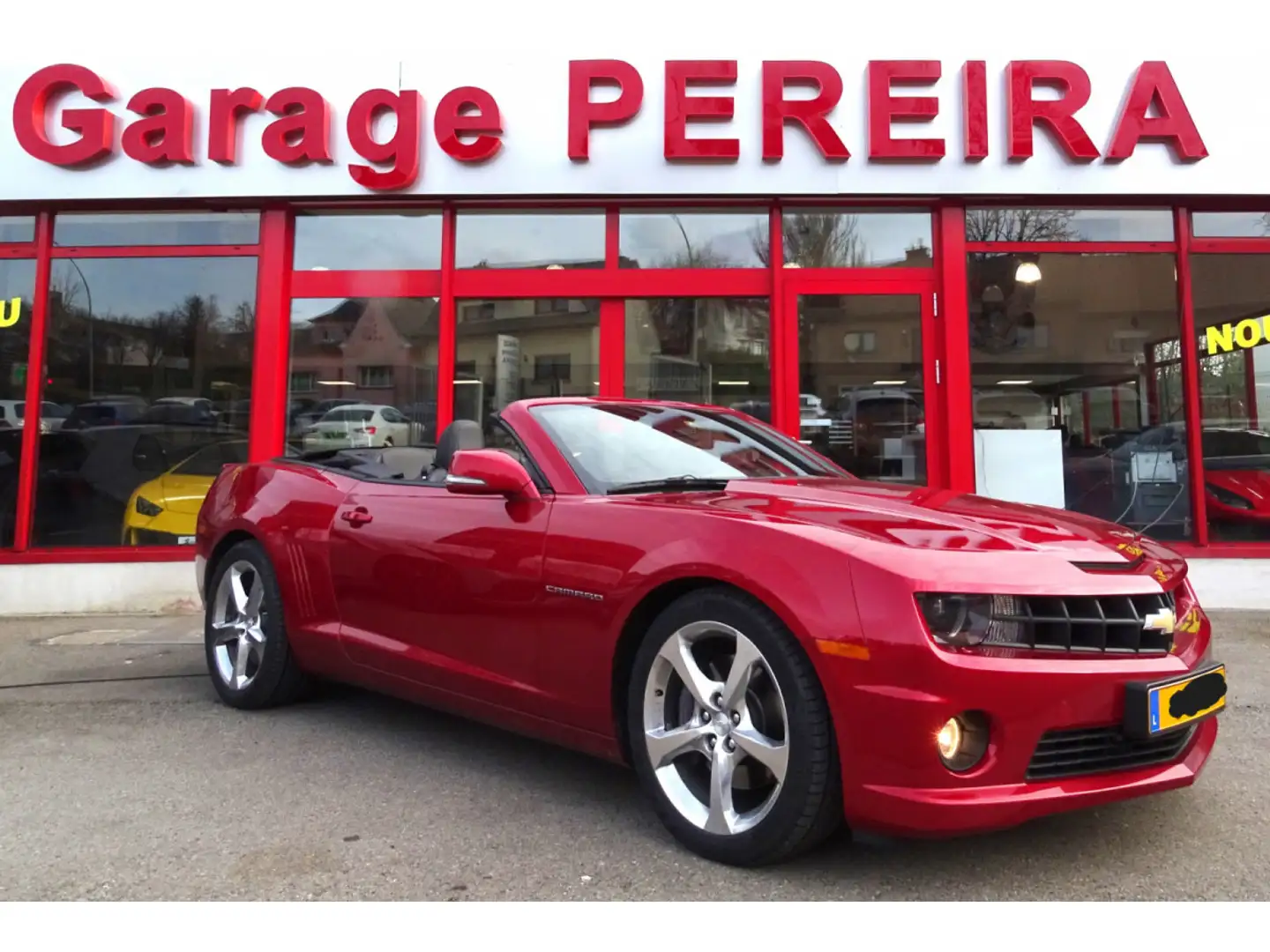 Chevrolet Camaro 6.2 V8 CABRIO COC EUROPA AUTO CUIR 1 HAND Rouge - 2