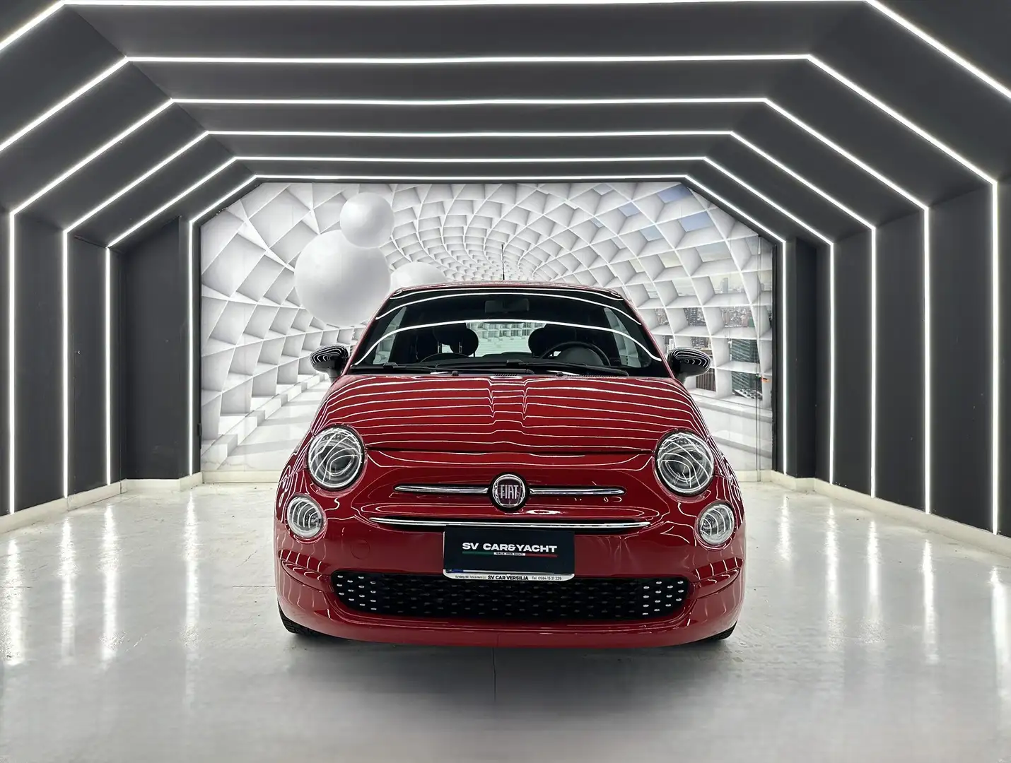 Fiat 500 1.0 hybrid 70cv-NEO PATENTANTI-KM CERTIFICATI-PERM Rosso - 1