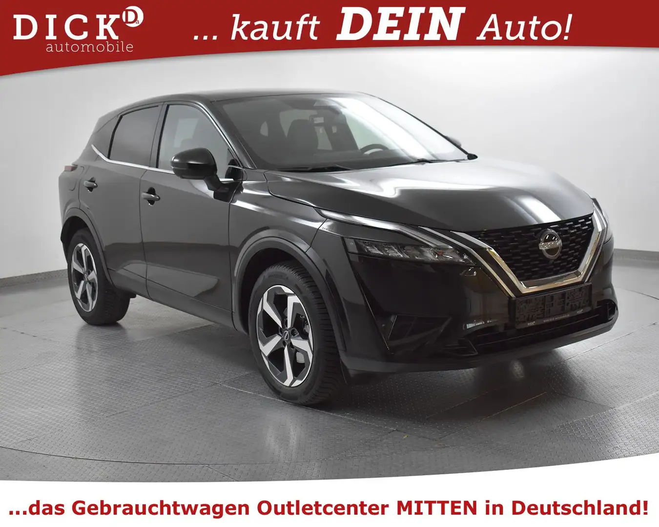 Nissan Qashqai 1.3 X-Tr N-Connec NAVI+360+VIRTU+LED+ACC Black - 1