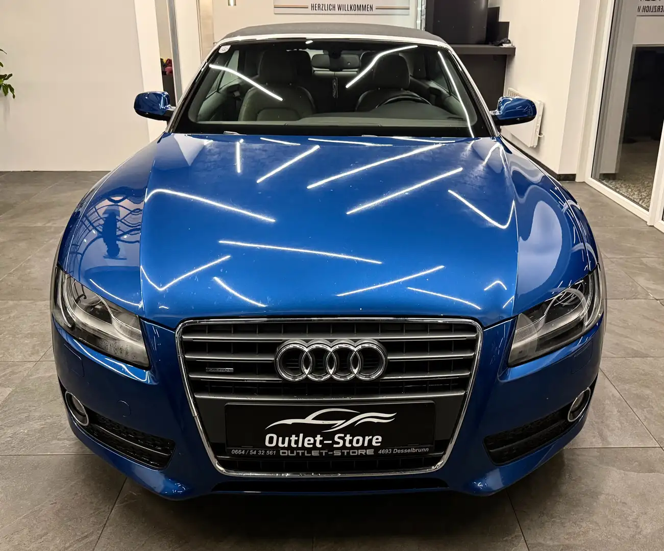 Audi A5 2.0 TFSI quattro Cabrio S-Tronic*S-Line*Garantie* Blau - 2