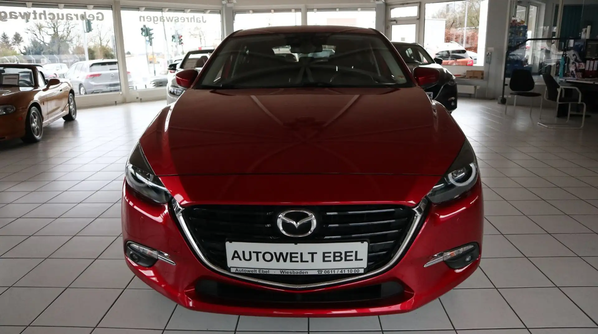 Mazda 3 Lim.*AUTOMATIK*NAVI*LED*BOSE*PDC V+H*RFK*AHK* Rot - 2