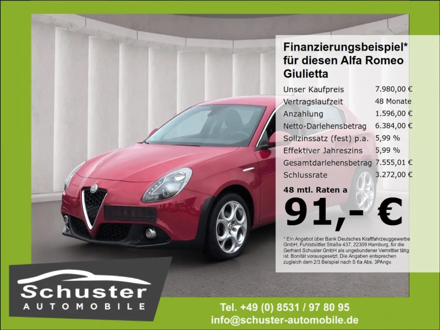 Alfa Romeo Giulietta Super 1.4T*Tempo 2Z-Klima PDC Bluetoo Rot - 1