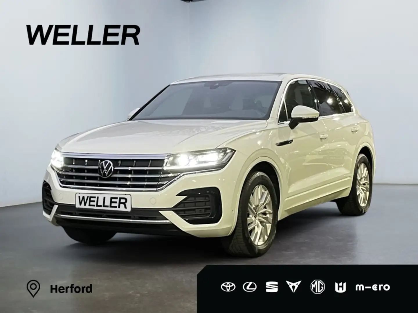 Volkswagen Touareg 3.0 TDI 4Motion R-Line *Leder*360*HUD*ACC* Bianco - 1