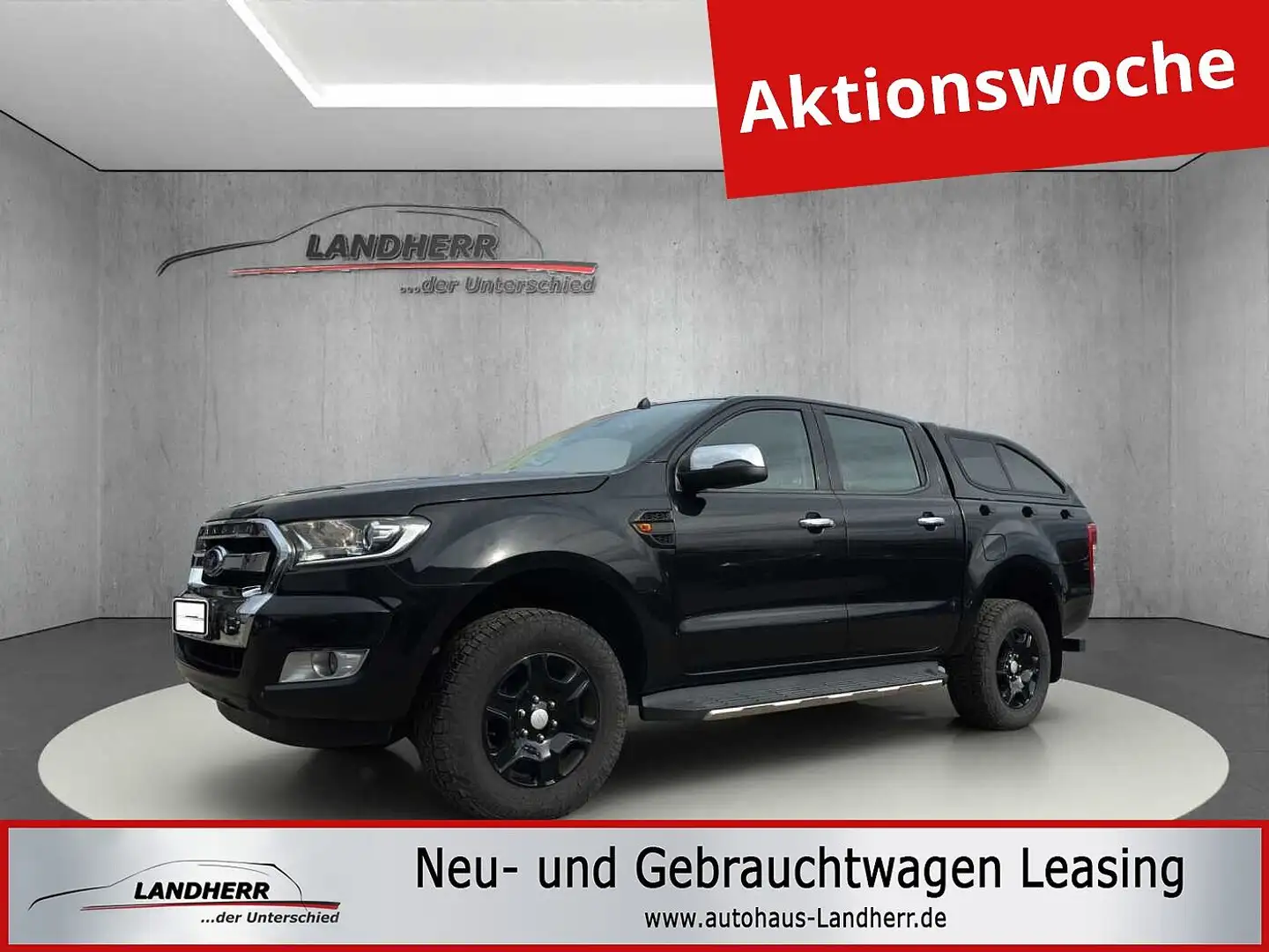 Ford Ranger XLT Doppelkabine 2.2dci 4x4 +AHK+Hardtop Schwarz - 1