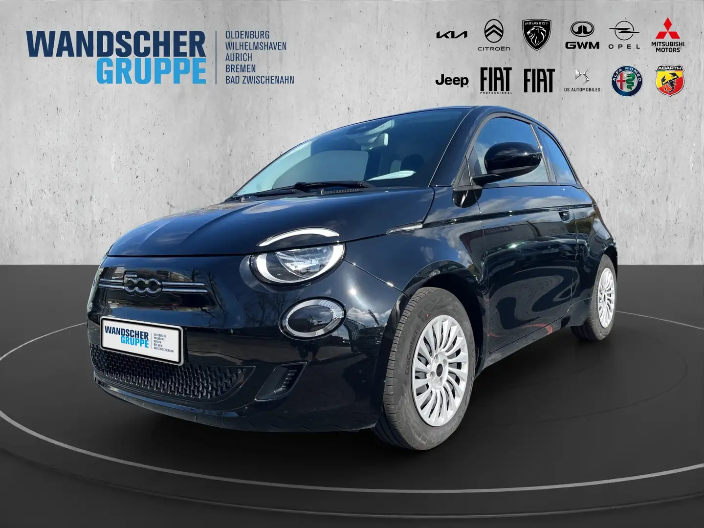 Fiat 500e Action 23,8kWh Klima+SHZ+Carplay Schwarz - 1