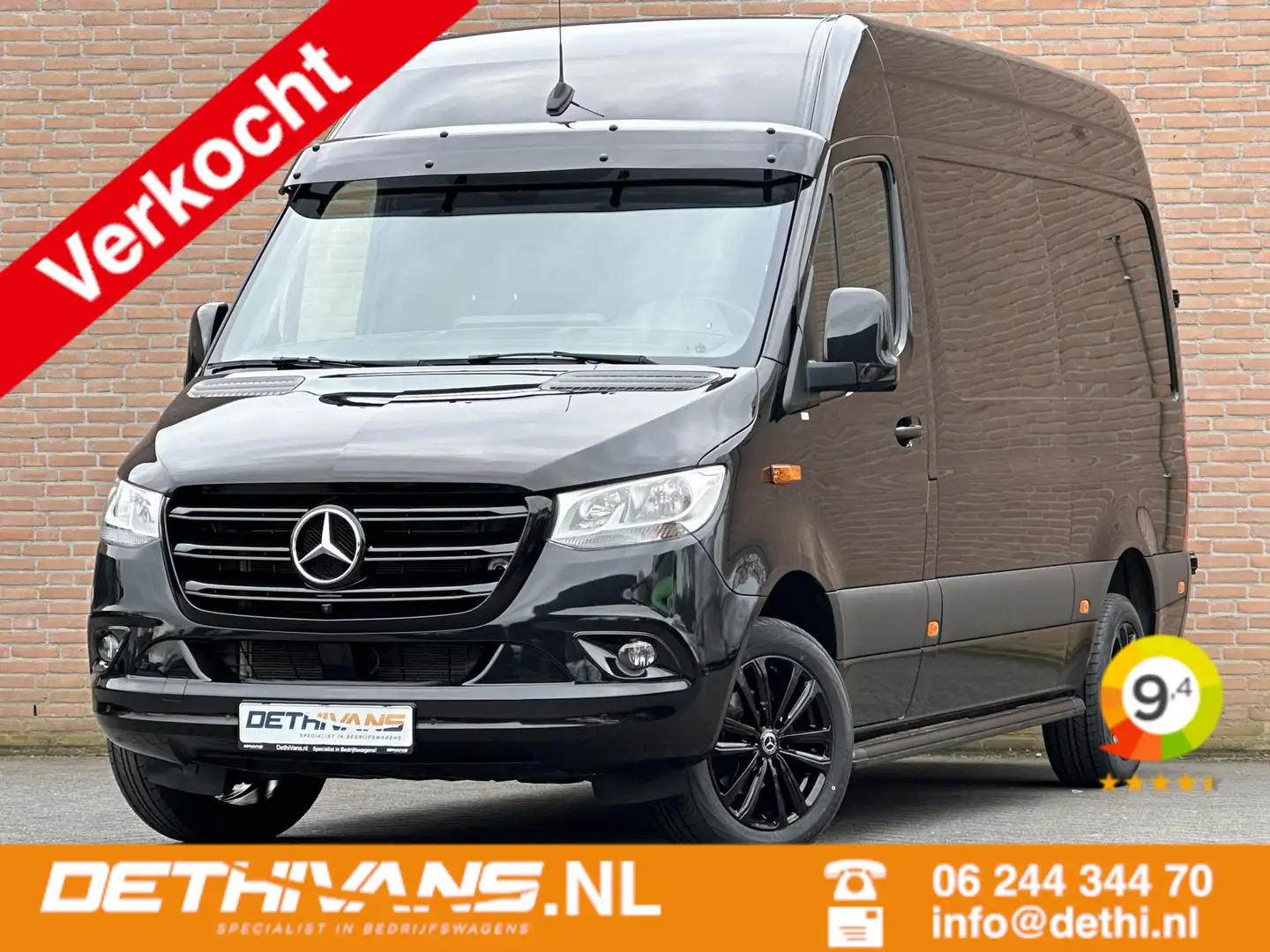 Mercedes-Benz Sprinter 317CDI 170PK L2H2 RWD / MBUX / Carplay / Cruisecon Negro - 1