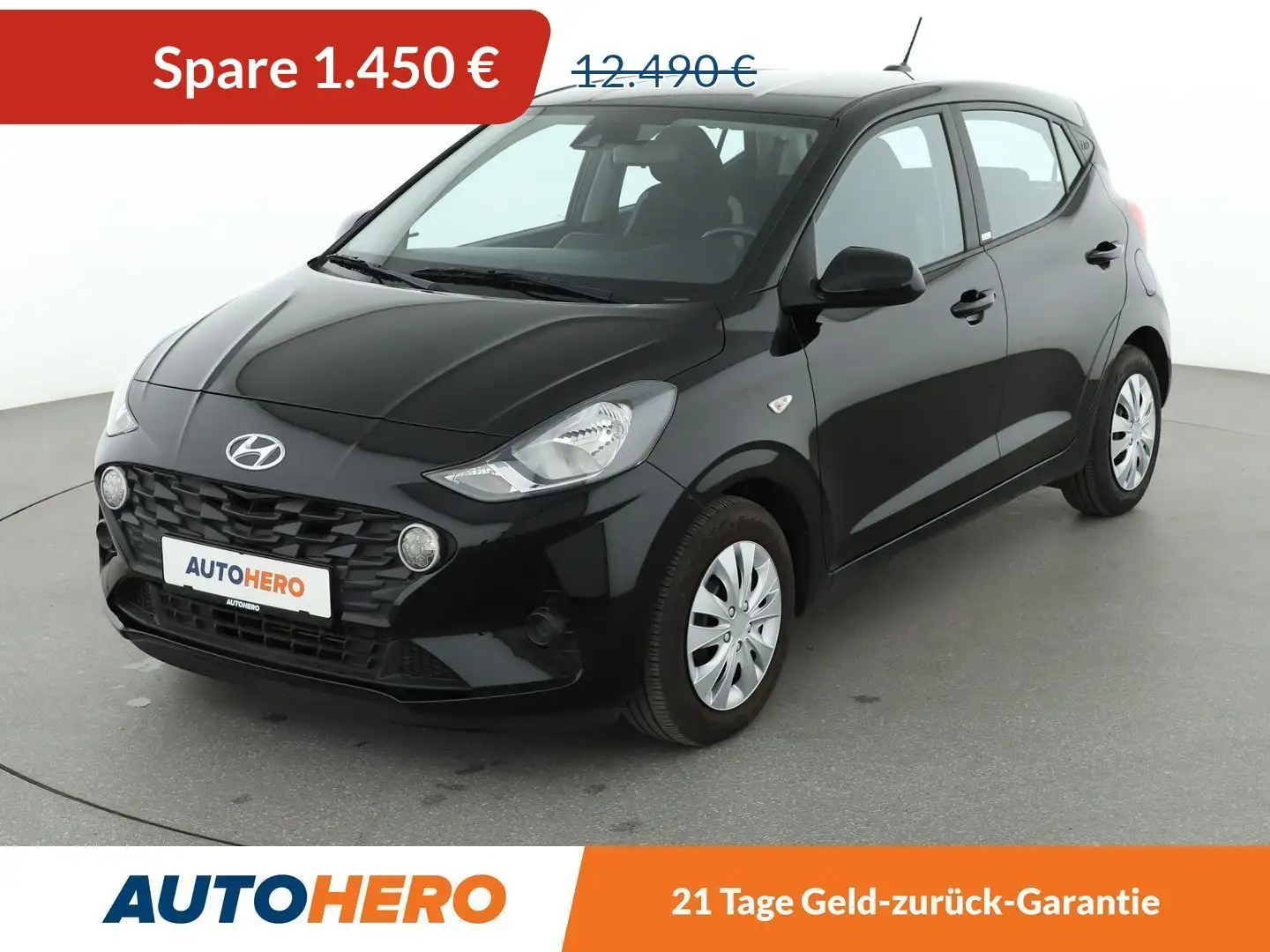 Hyundai i10 1.0 Select *LIMITER*SPUR*KLIMA*GARANTIE* Schwarz - 1