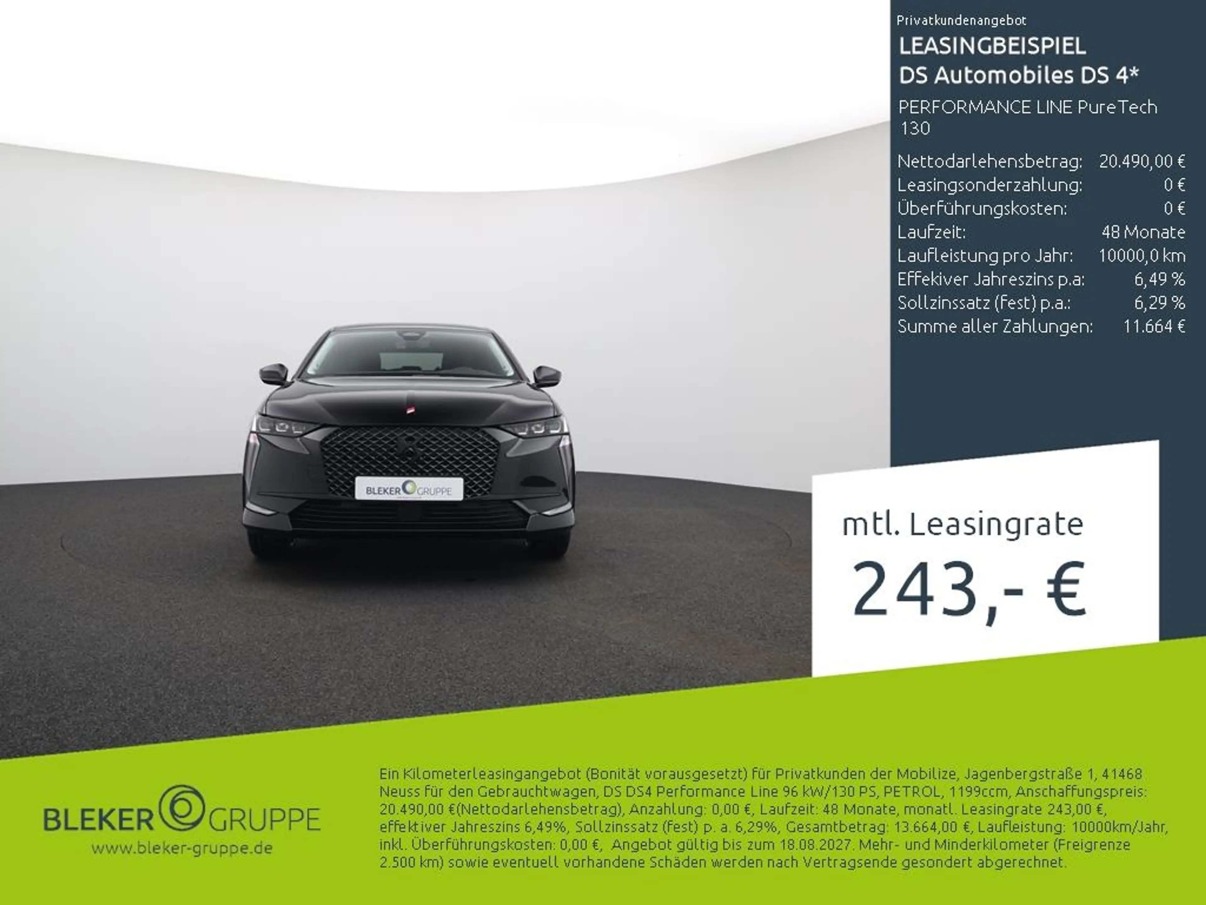 DS Automobiles DS 4 PERFORMANCE LINE PureTech 130