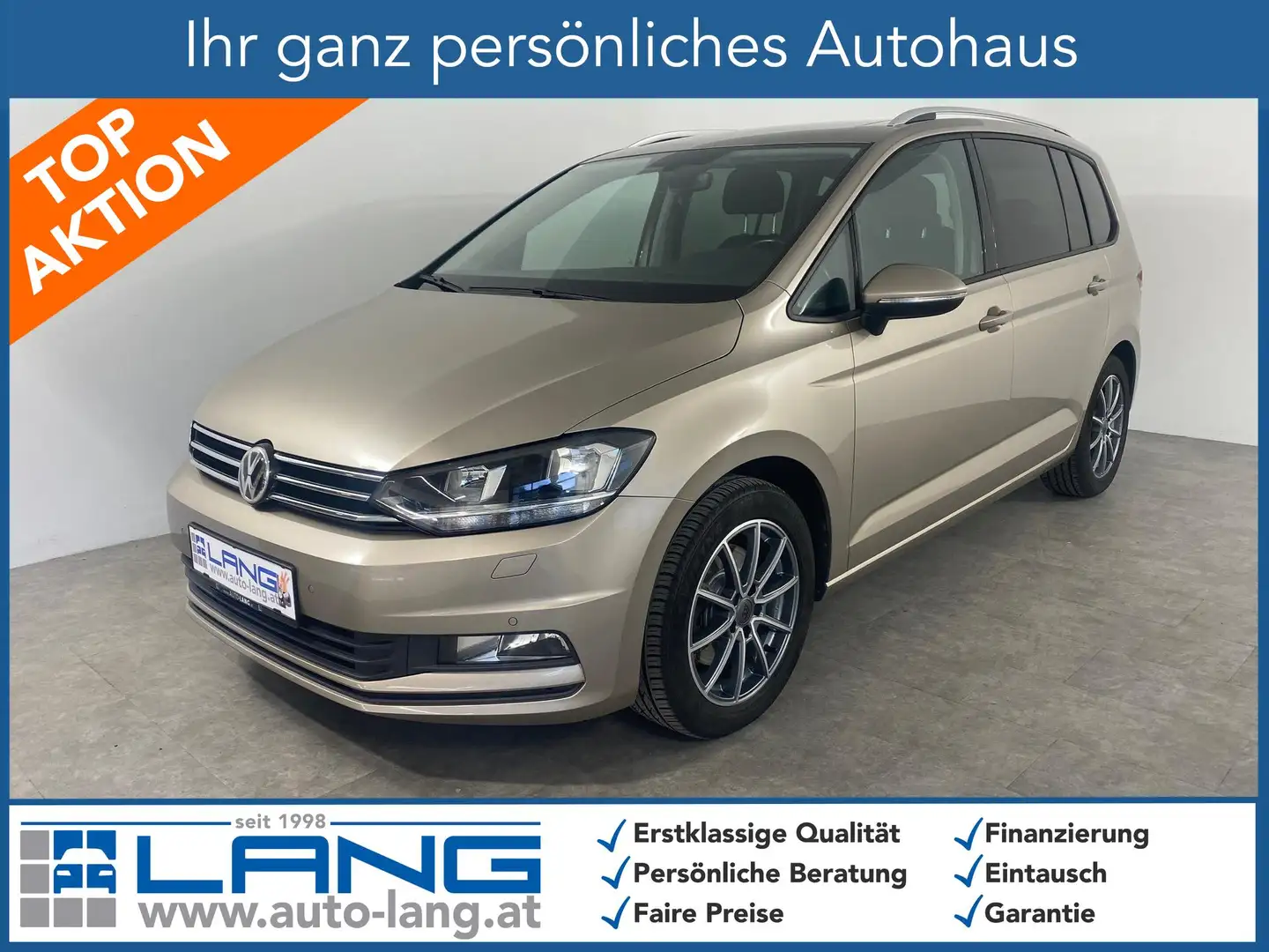 Volkswagen Touran 1.6 TDI DSG BMT Comfortline NAVI*AHK*RFK*PANORA... Beige - 1