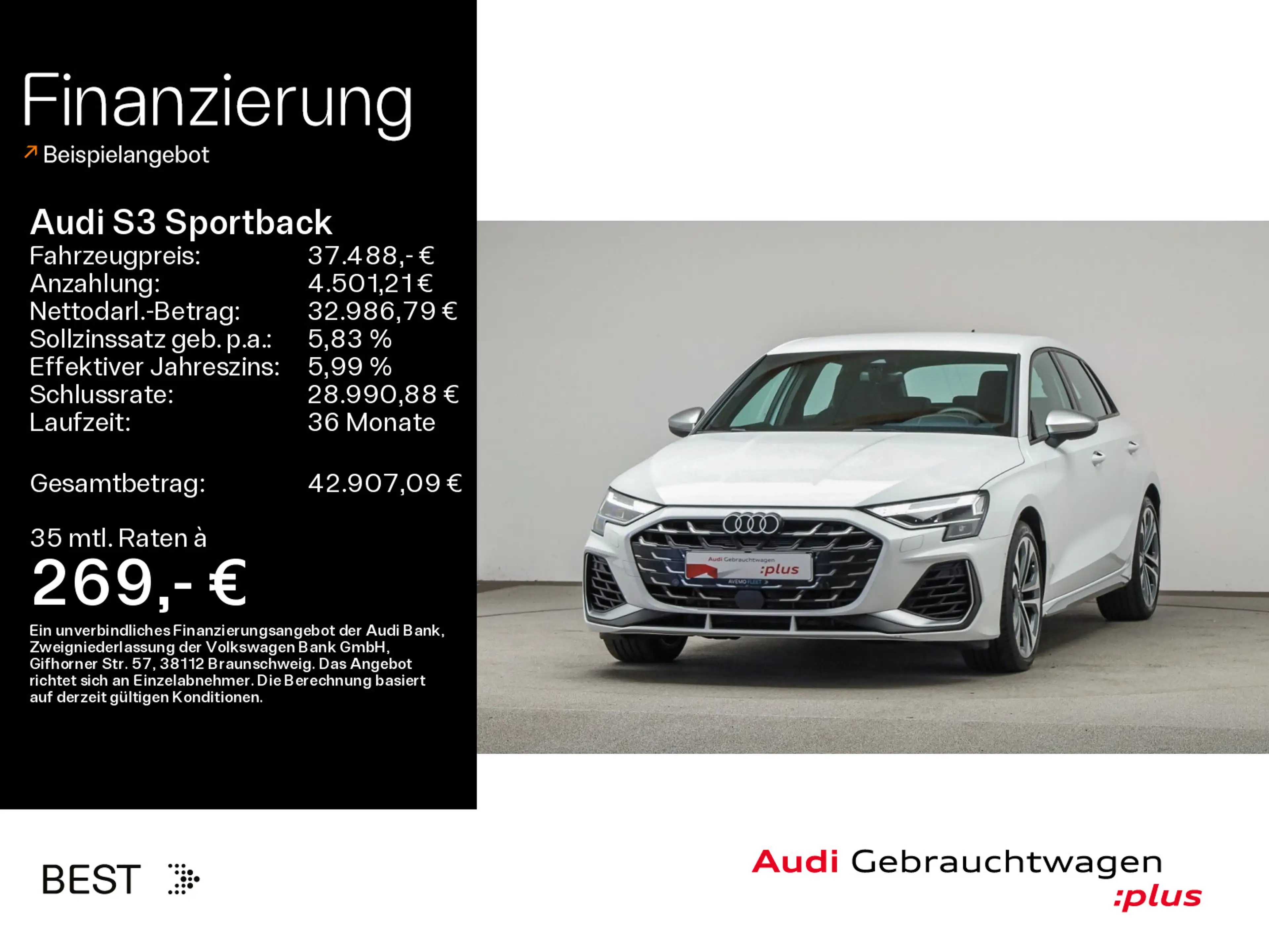 Audi S3 Assist, Sound, Navi, Kamera