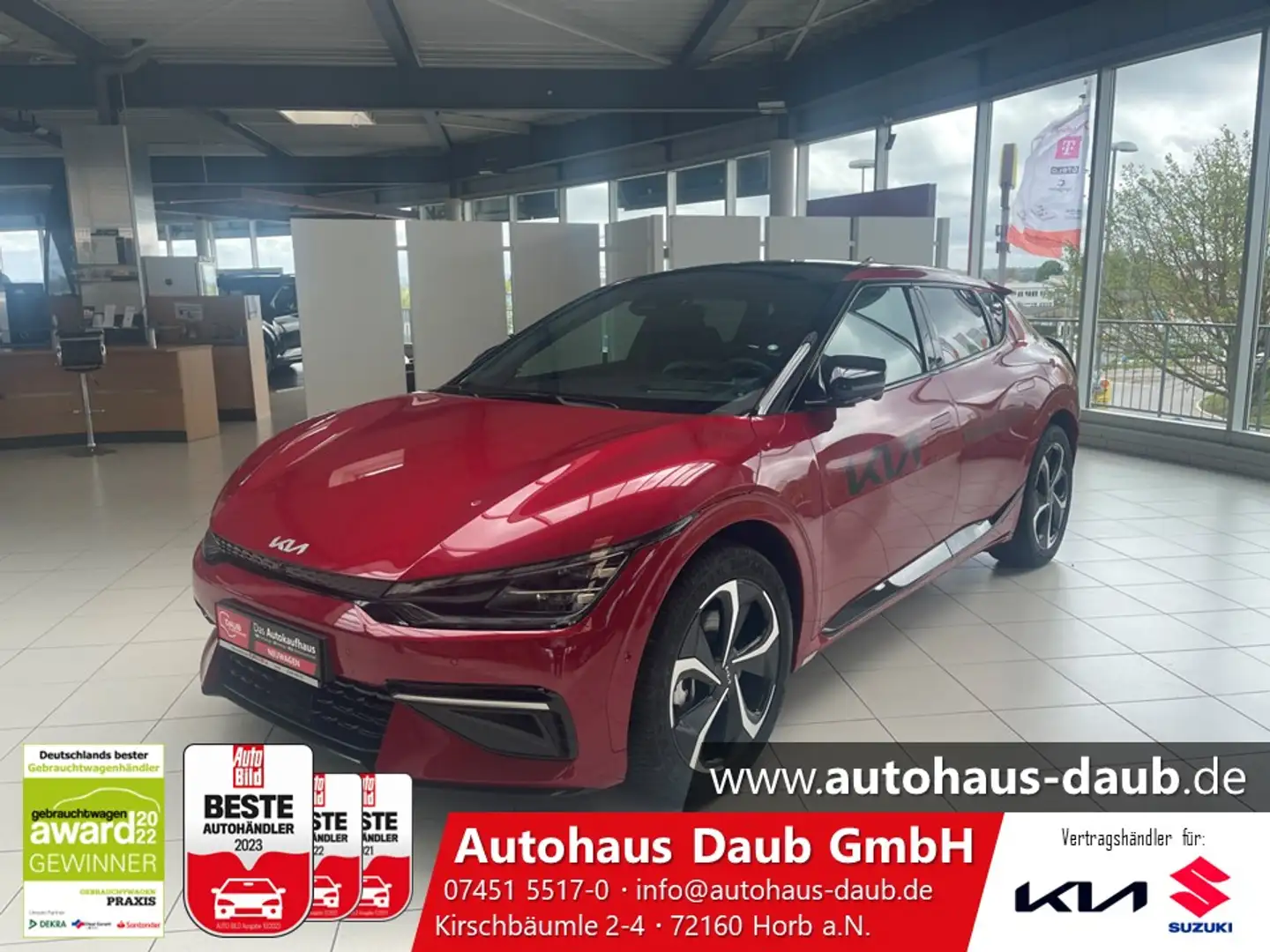 Kia EV6 77.4 AWD GTL GD ASS+ SND DES WP Dt.FZG!! Roşu - 2