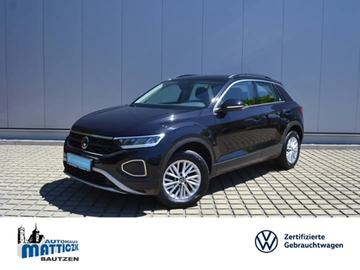 Volkswagen T-Roc 1.0 TSI Life LED/16-ZOLL/PARK-ASSIST/APP-CONNECT/ Schwarz - 1