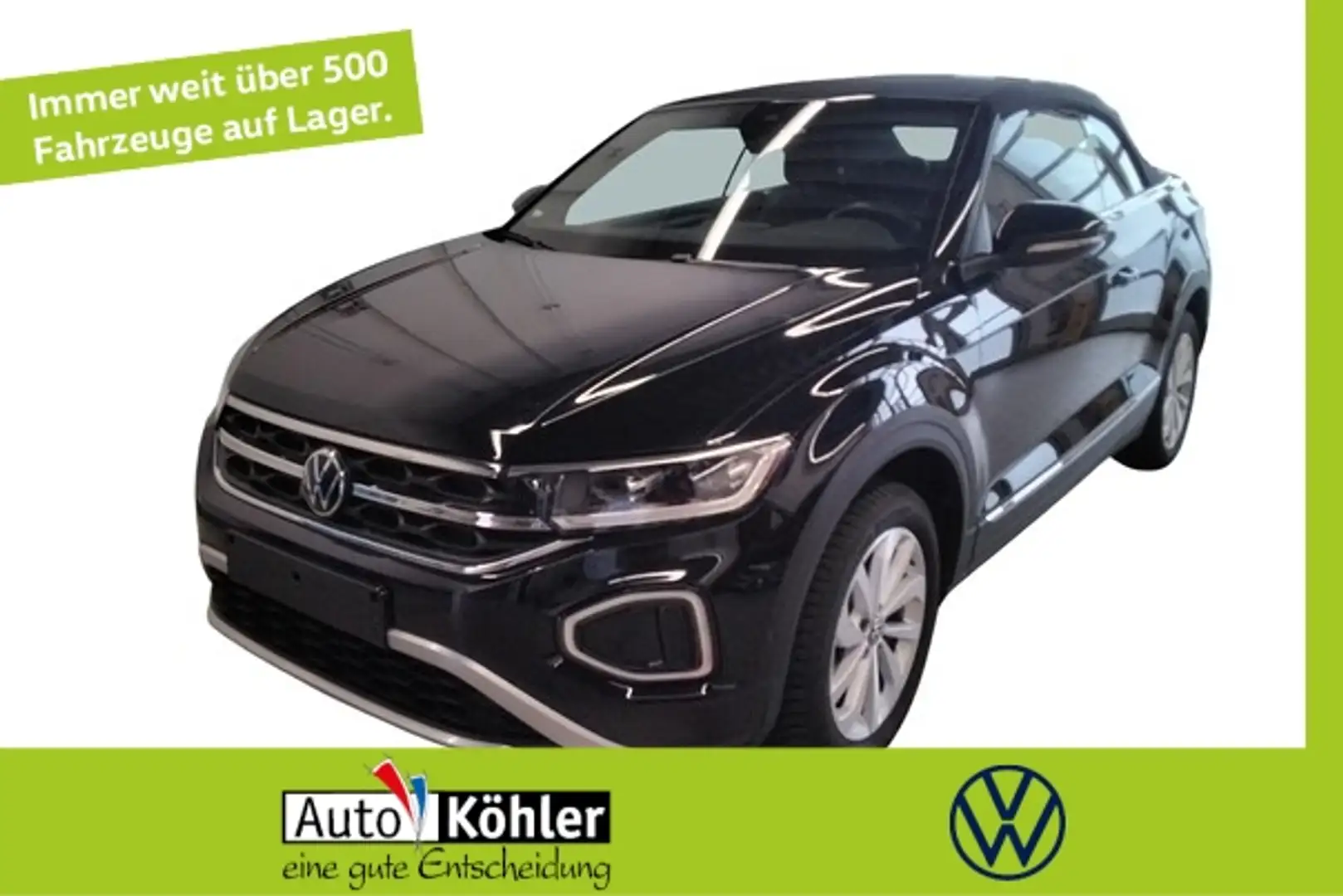 Volkswagen T-Roc Cabriolet Style TSI CarPlay/Black/Virt/ACC Schwarz - 1