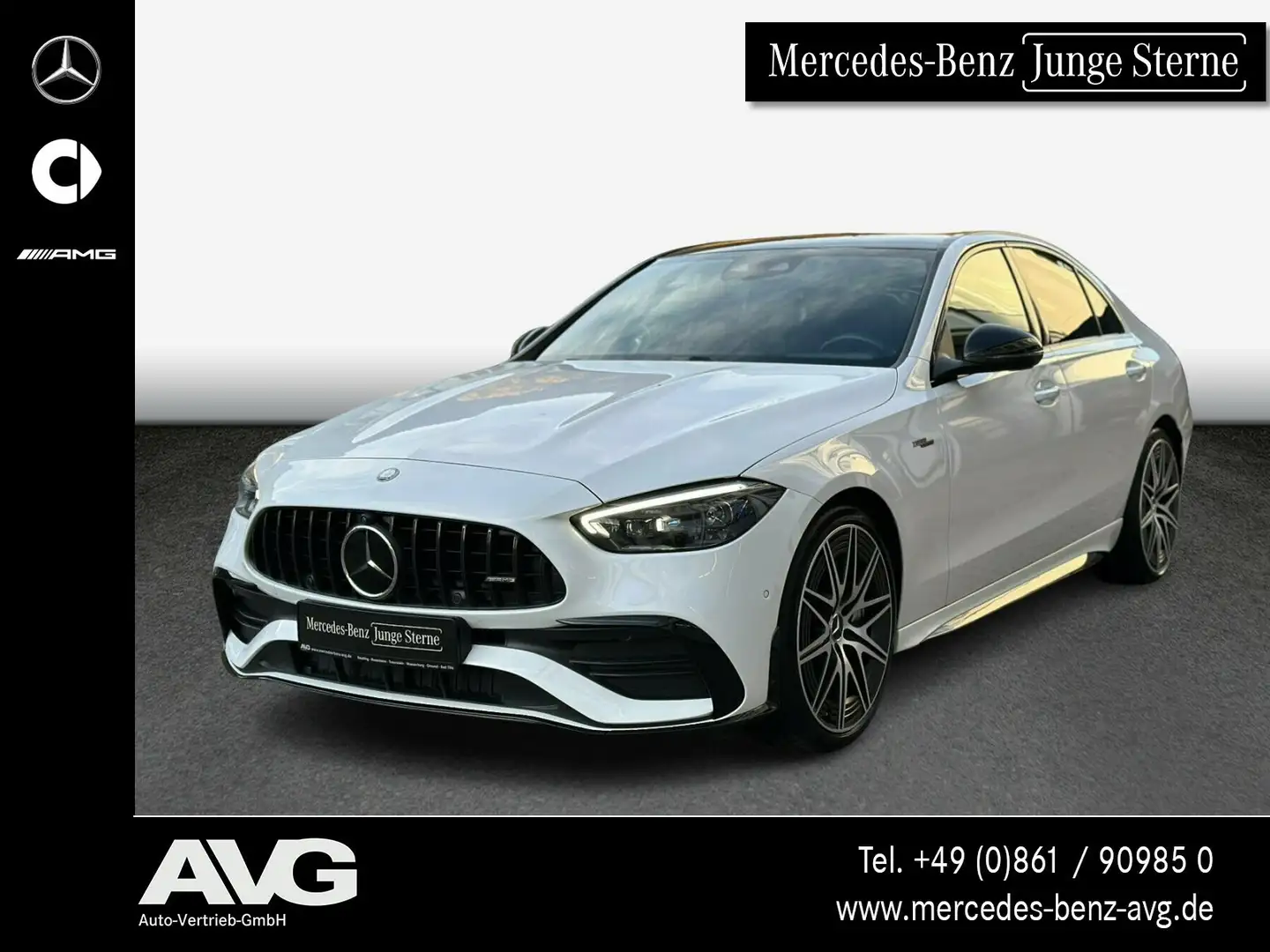 Mercedes-Benz C 43 AMG Mercedes-AMG C 43 4M Pano Distr 20" Night 360° Blanc - 1