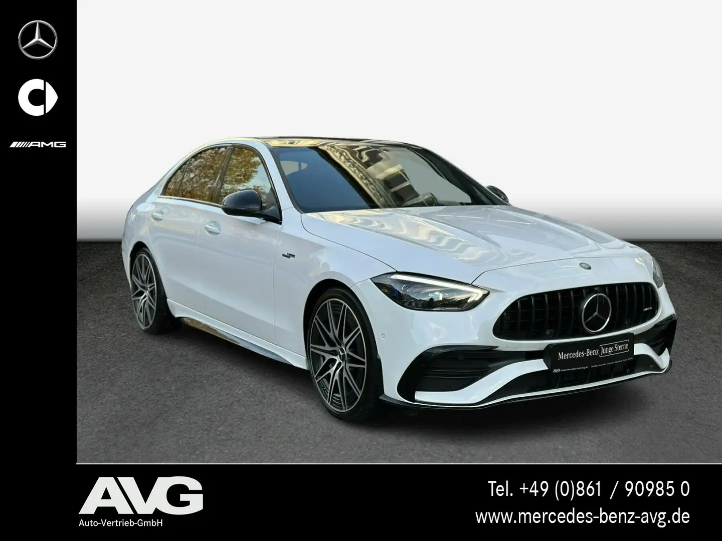 Mercedes-Benz C 43 AMG Mercedes-AMG C 43 4M Pano Distr 20" Night 360° Blanc - 2