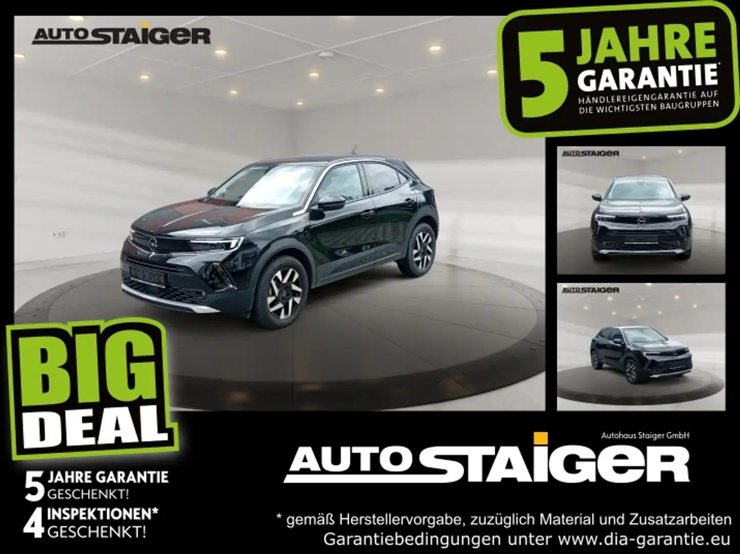 Opel Mokka 1.2 Turbo Elegance *FLA*SpurW*LM*KAM*LED* Schwarz - 1
