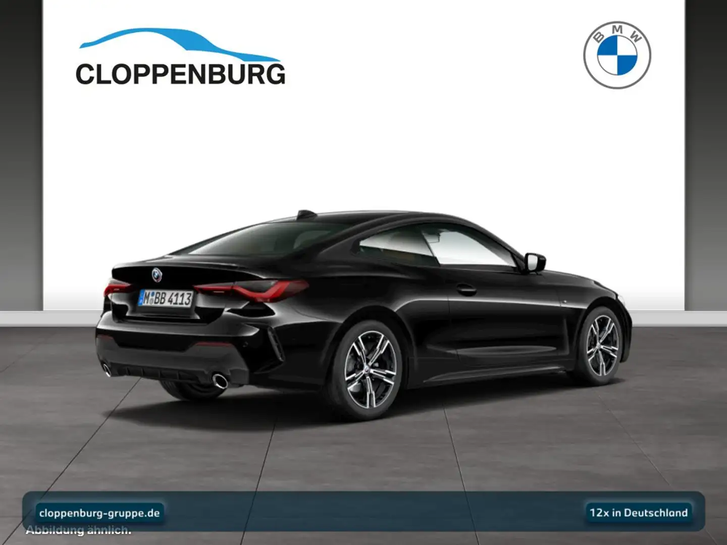 BMW 430 d xDrive Coupé Navi+E.Sitze Memo.+SHZ+KeyGO Schwarz - 2