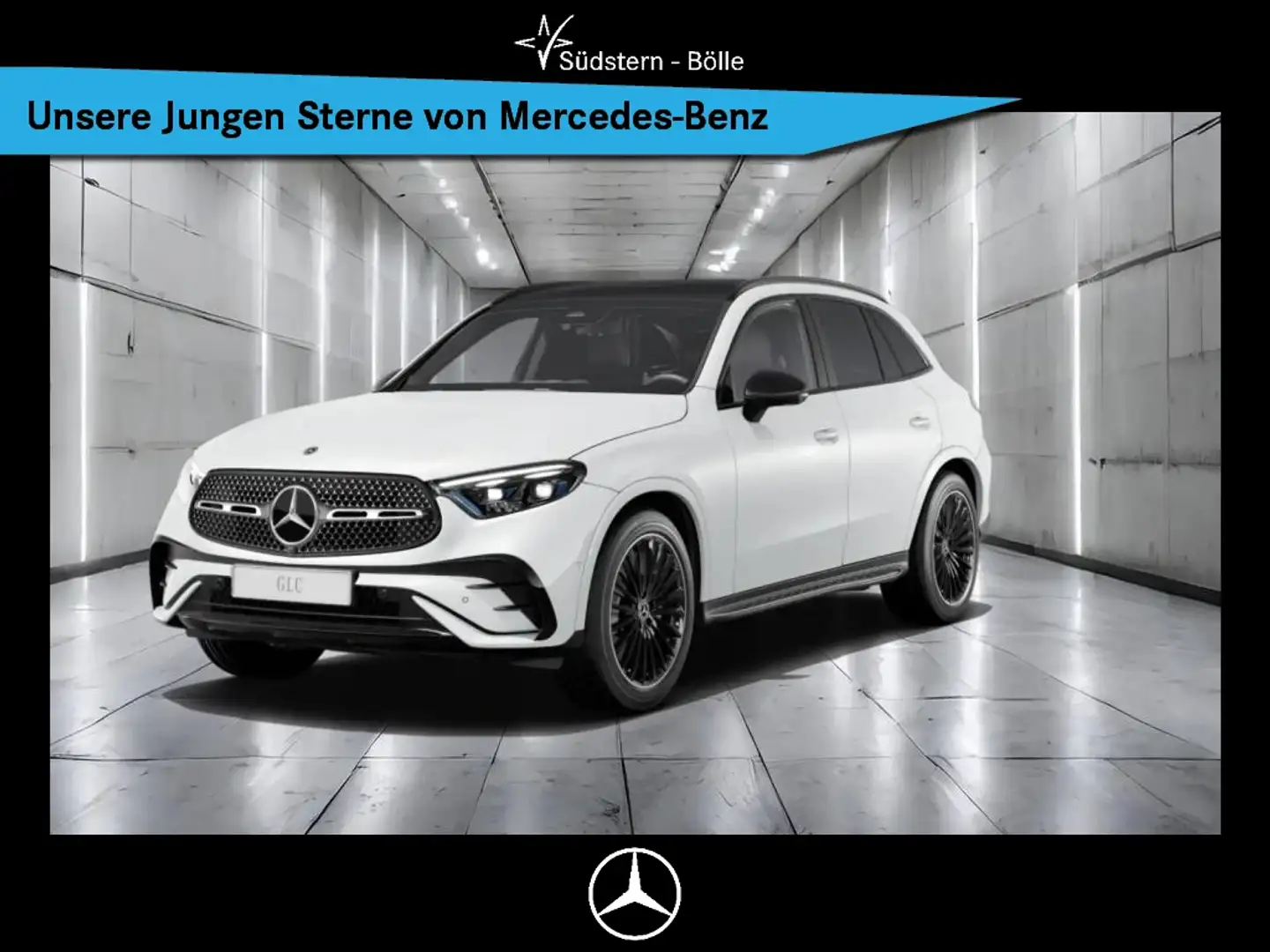 Mercedes-Benz GLC 300 d 4M AMG-PREM.+NIGHT+AHK+PANO+DIG.L.+MEM Weiß - 1