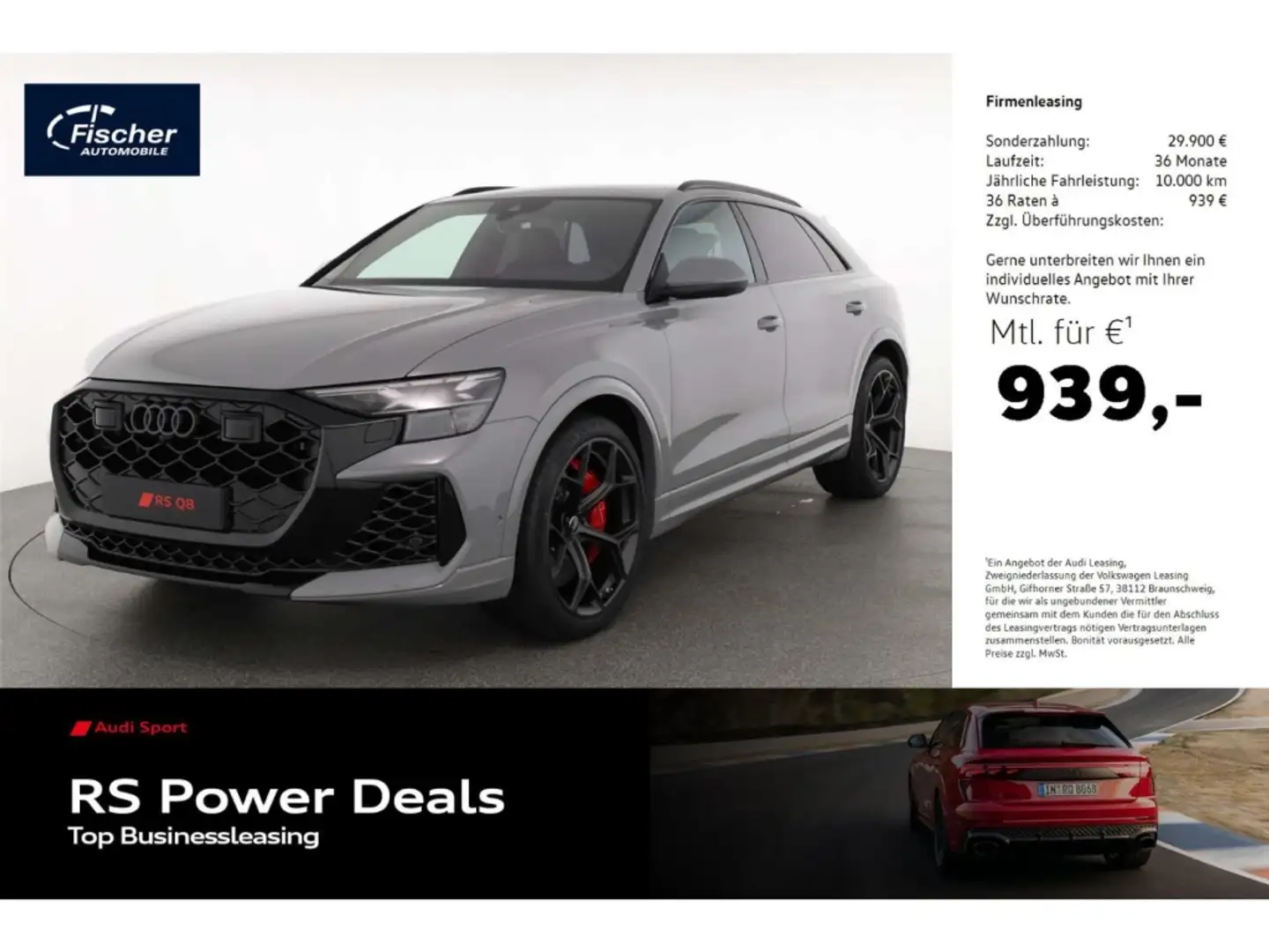 Audi RS Q8 4.0 TFSI quattro Performance LP: 169.571,- Grijs - 1