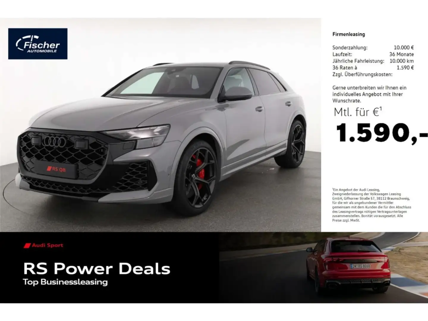 Audi RS Q8 4.0 TFSI quattro Performance LP: 201.790,- Grau - 1