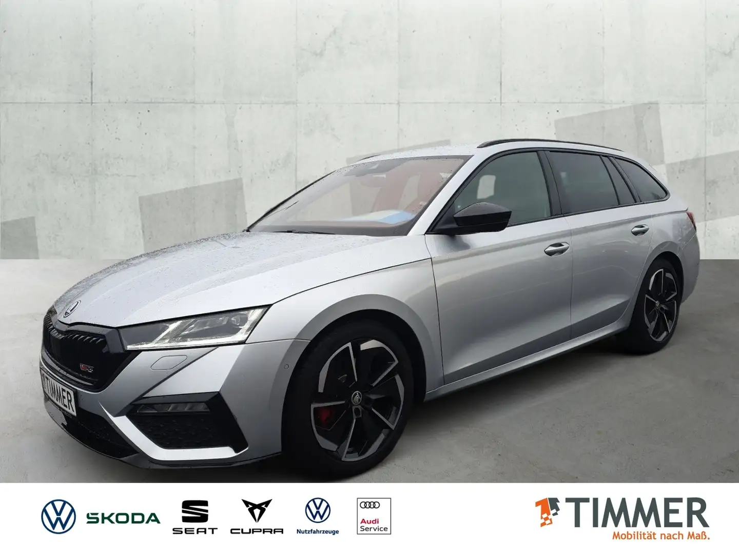 Skoda Octavia Combi 2.0 TDI DSG RS *MATRIX *ACC *RKAM *HuD *NAV Silber - 1