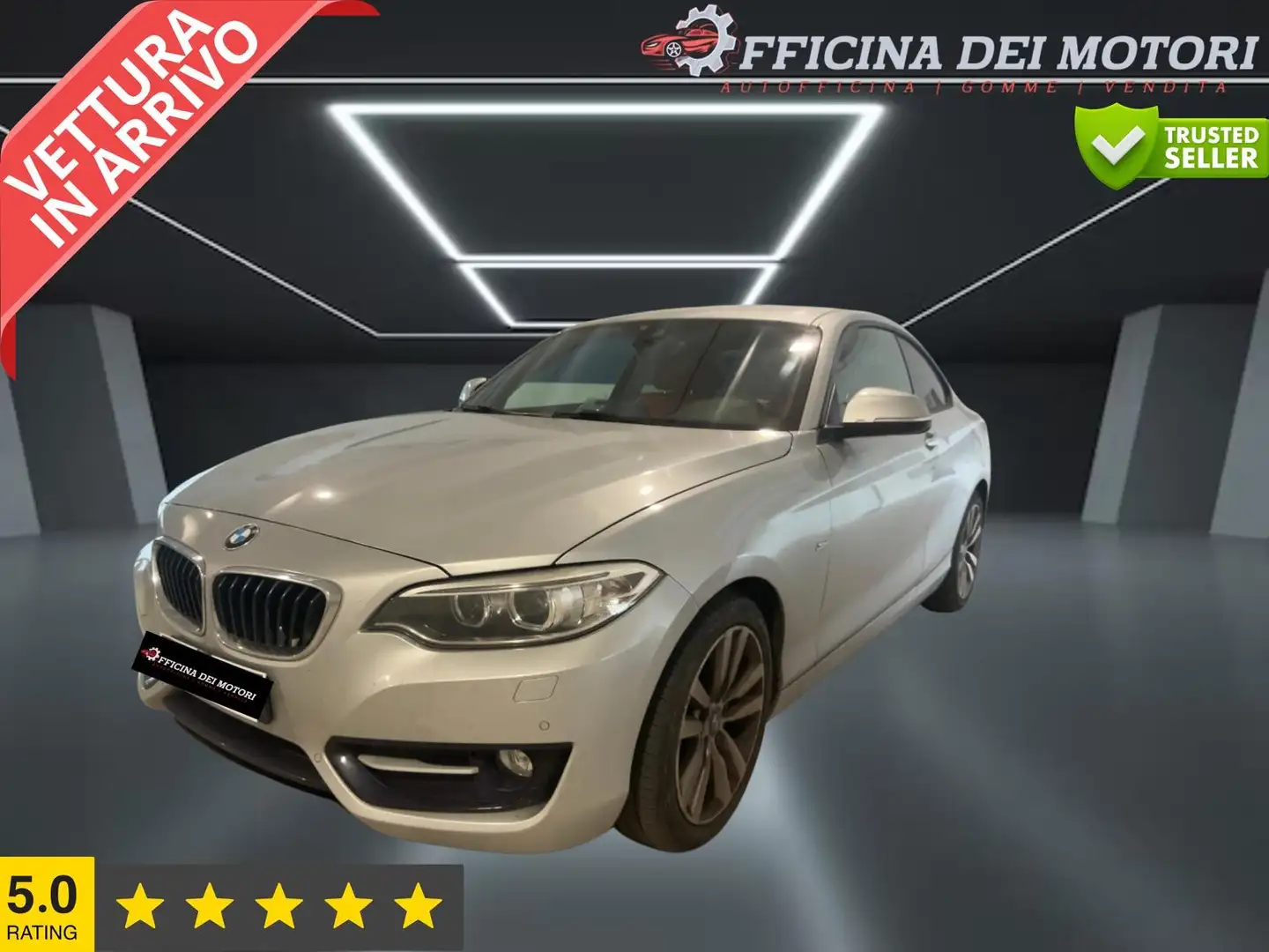 BMW 220 220d Coupe xDrive Sport automatic 190cv pelle Argent - 1