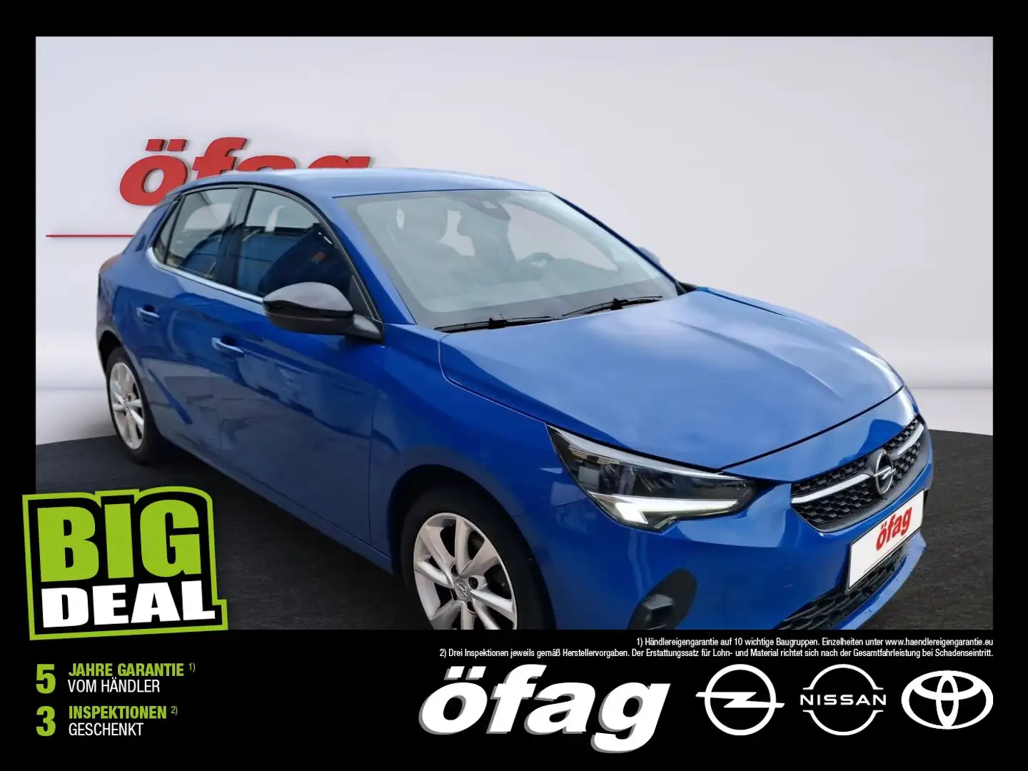 Opel Corsa F Turbo Elegance LED-Scheinwerfer*Parkpilot Blau - 1