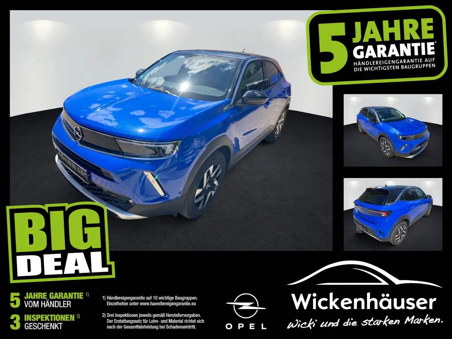 Opel Mokka 1.2 Turbo Elegance AHK Totwinkel-Assistent Bleu - 1